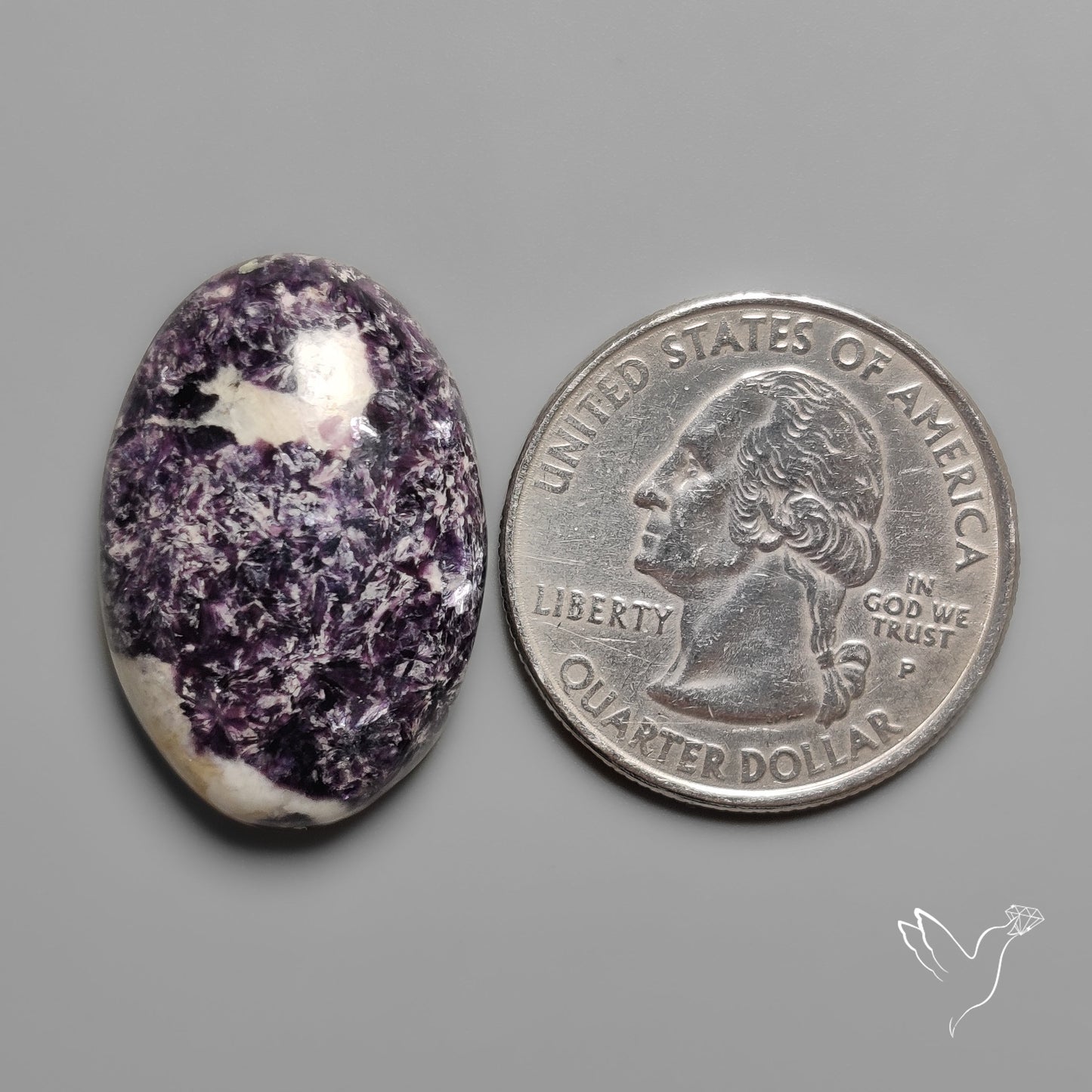 Purple Lepidolite Cabochon