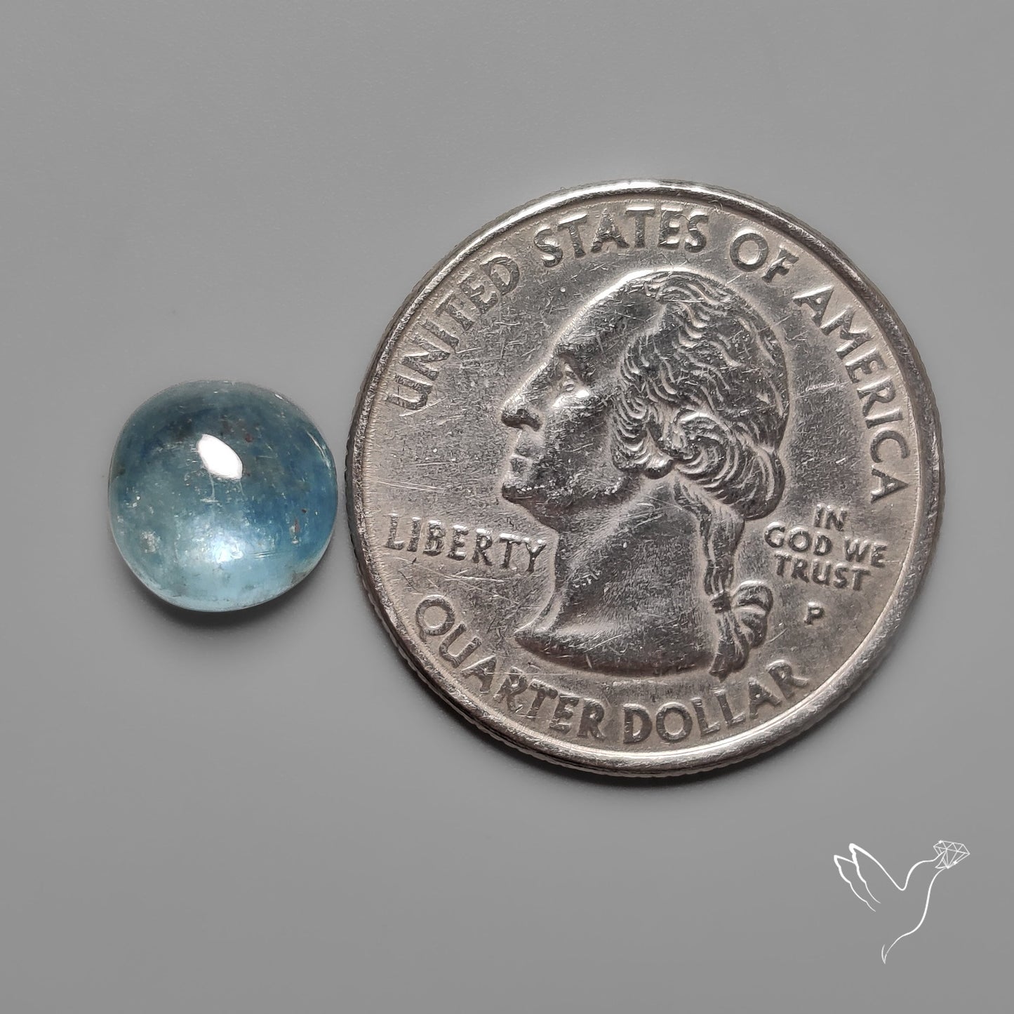 Ice Blue Gem Kyanite Cabochon