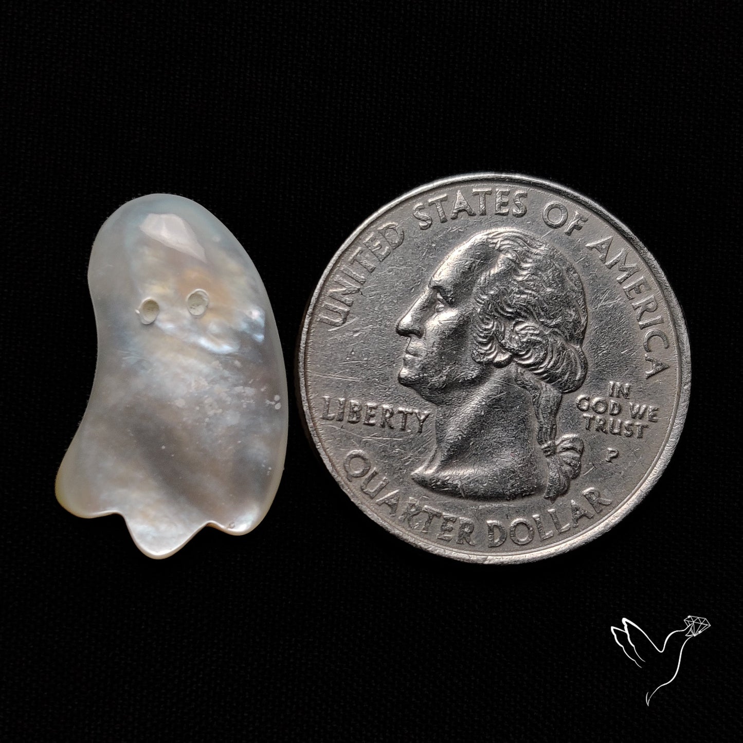 Mother Of Pearl Ghost Carving