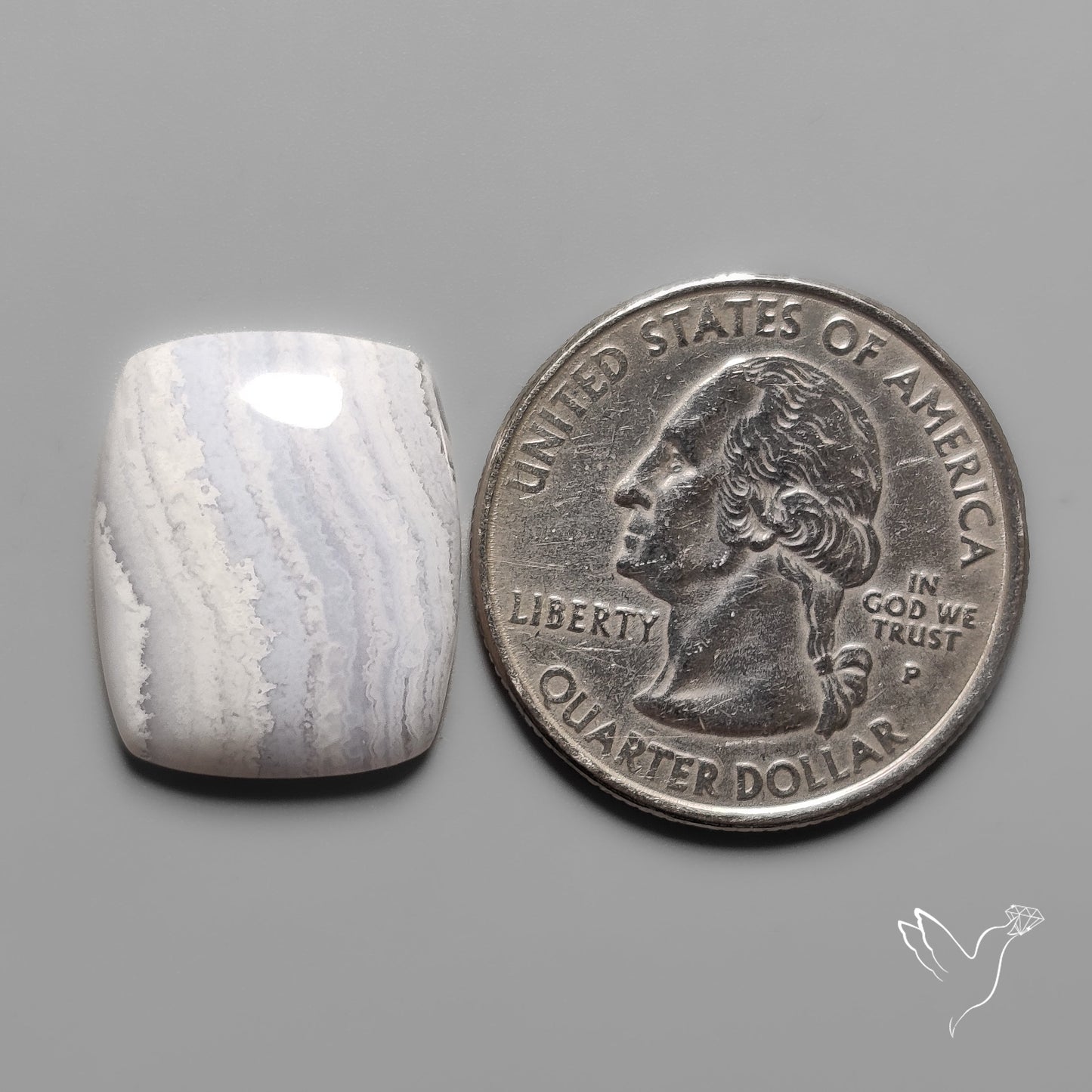 Blue Lace Agate Cabochon