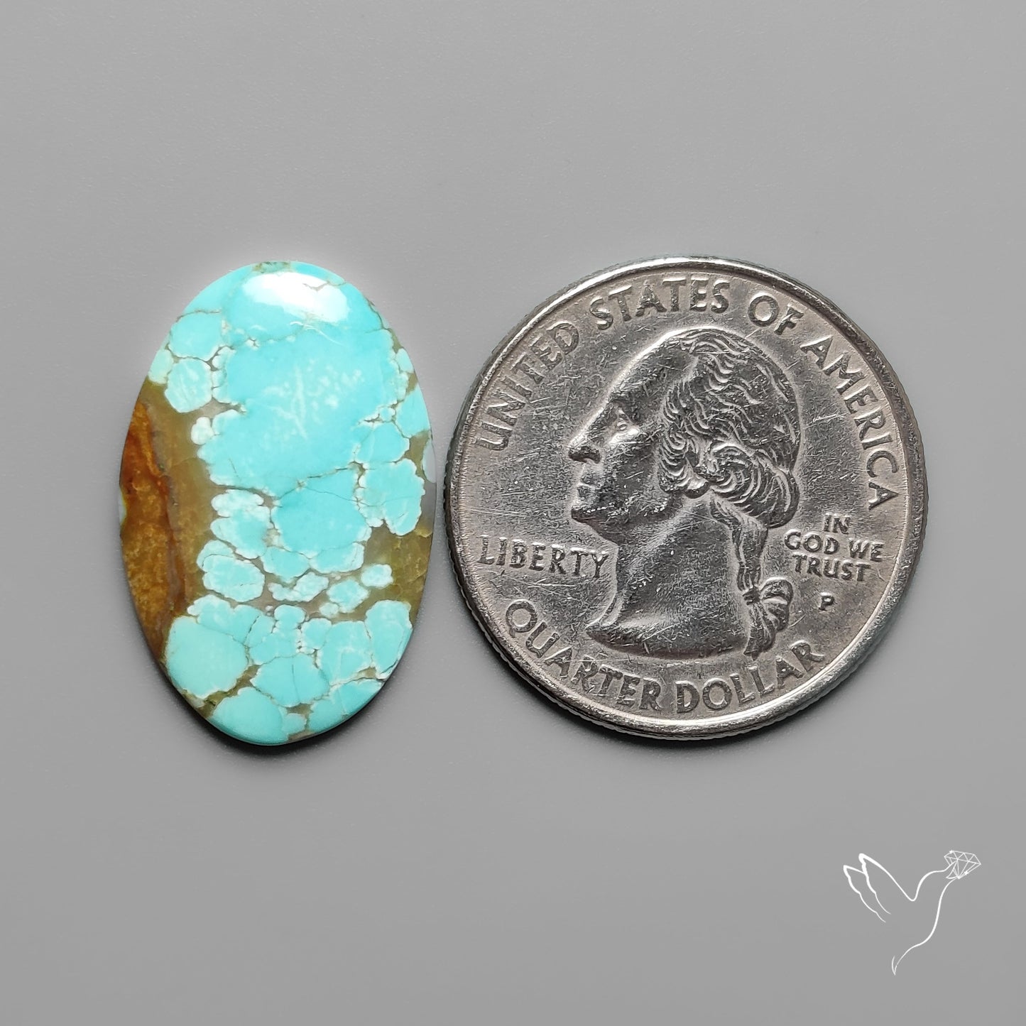 Number 8 Mines Turquoise Cabochon