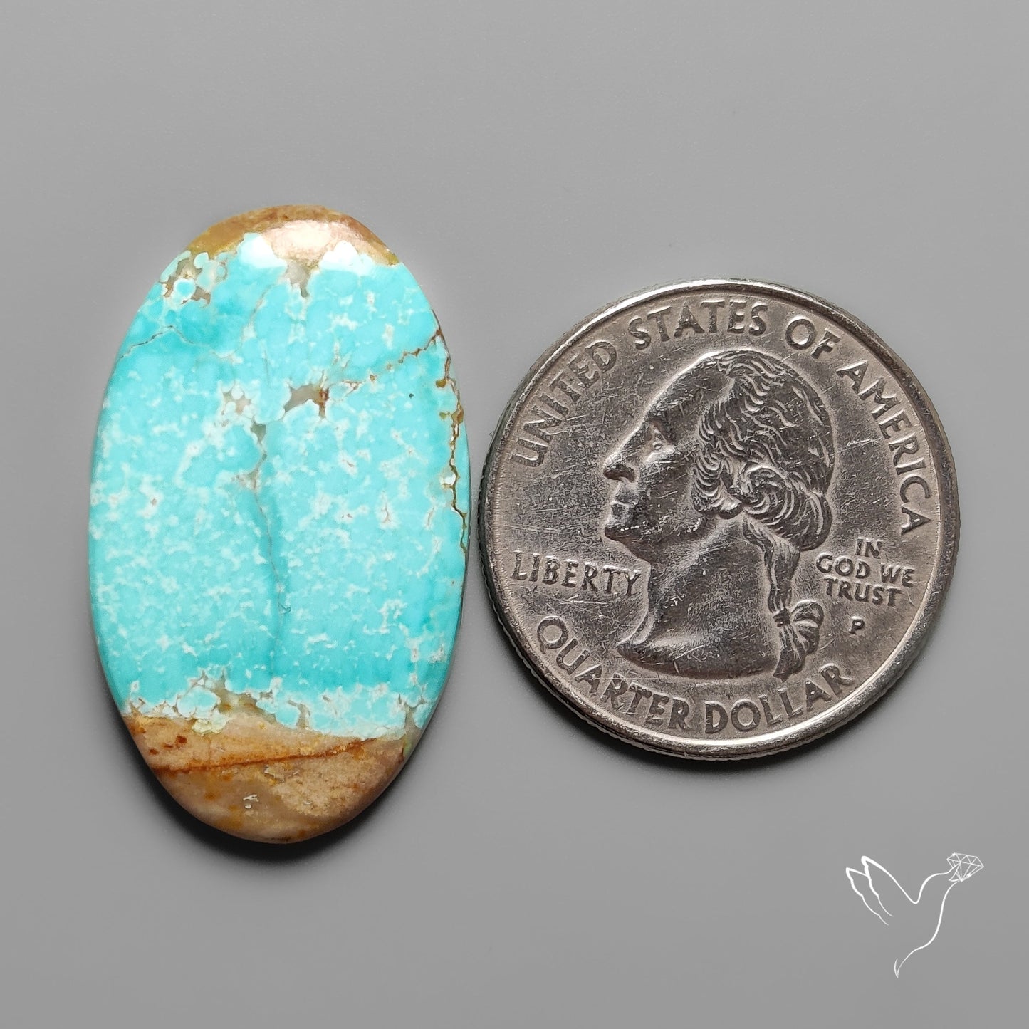 Number 8 Mines Turquoise Cabochon