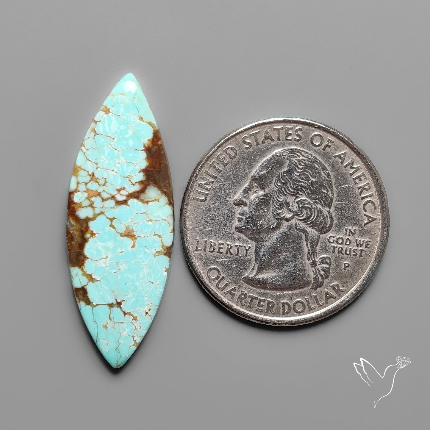 Number 8 Mines Turquoise Cabochon