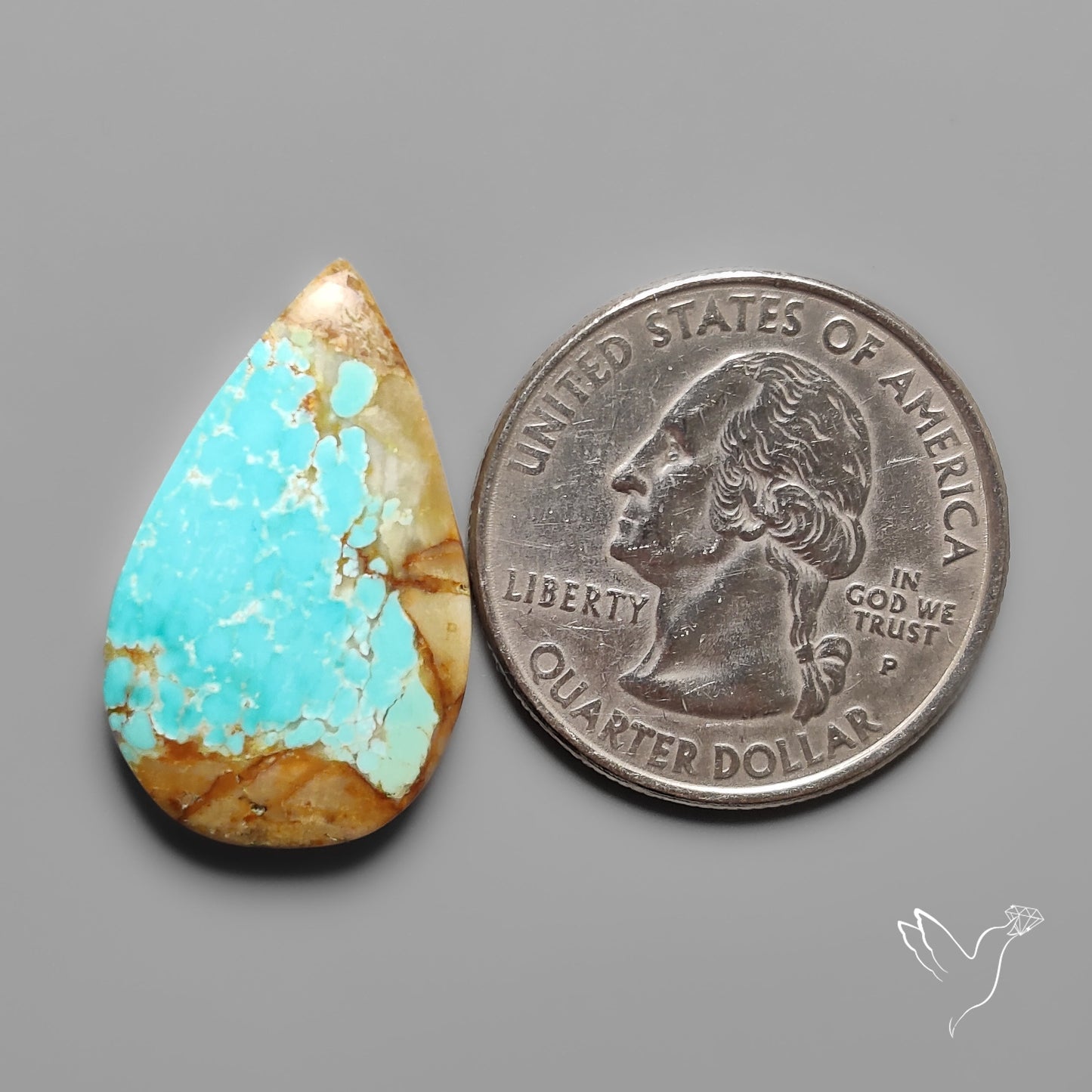 Number 8 Mines Turquoise Cabochon