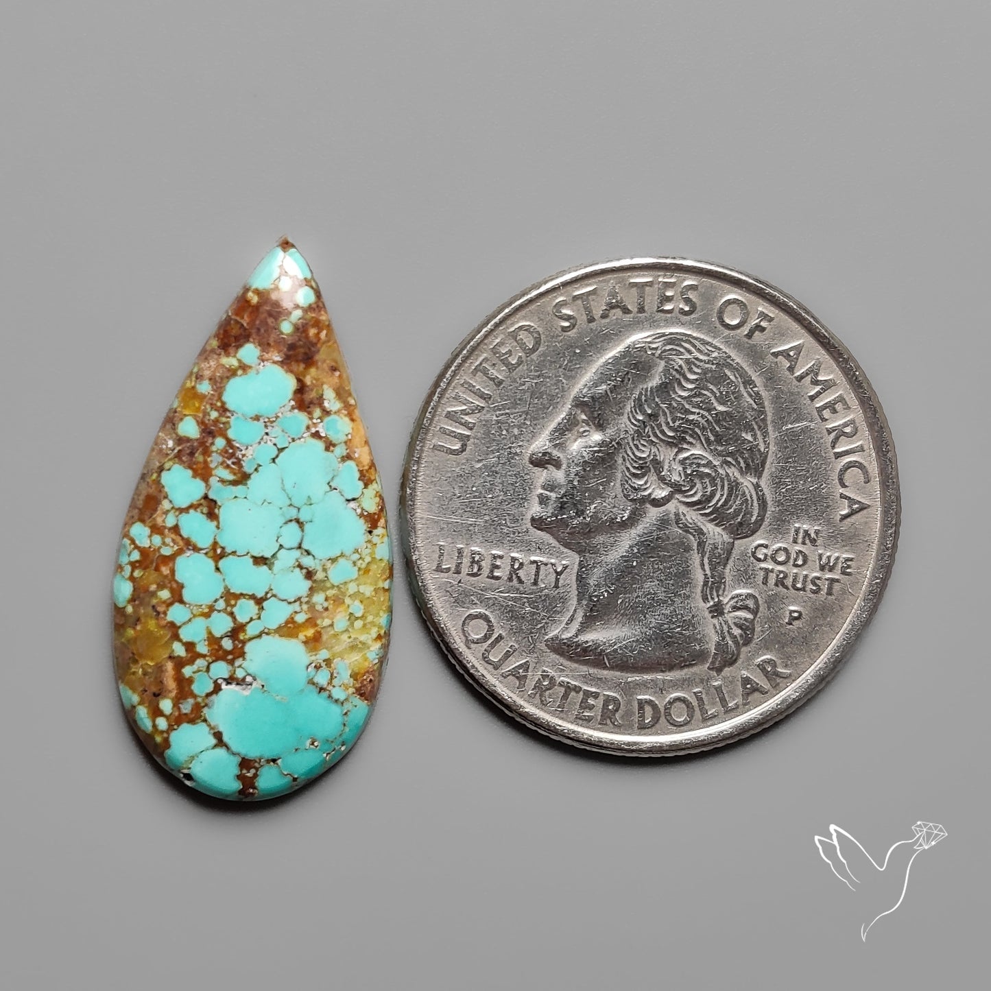 Number 8 Mines Turquoise Cabochon