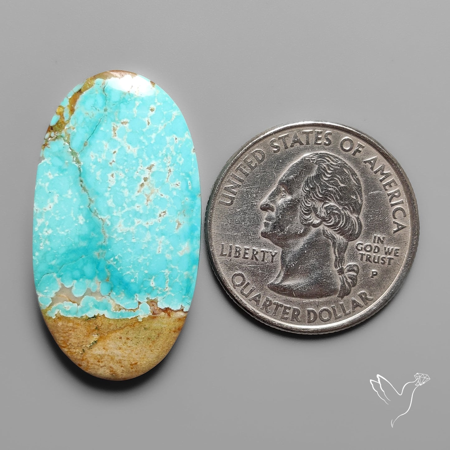 Number 8 Mines Turquoise Cabochon