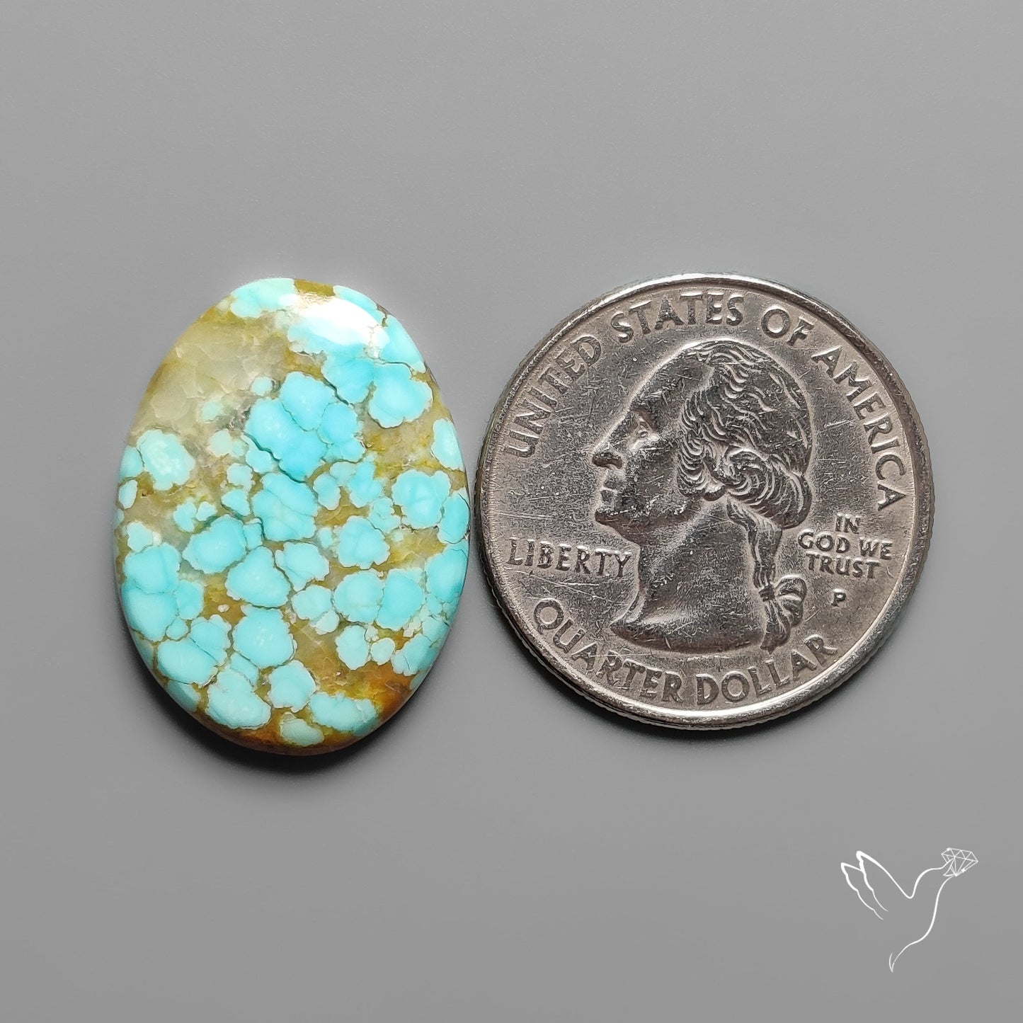 Number 8 Mines Turquoise Cabochon