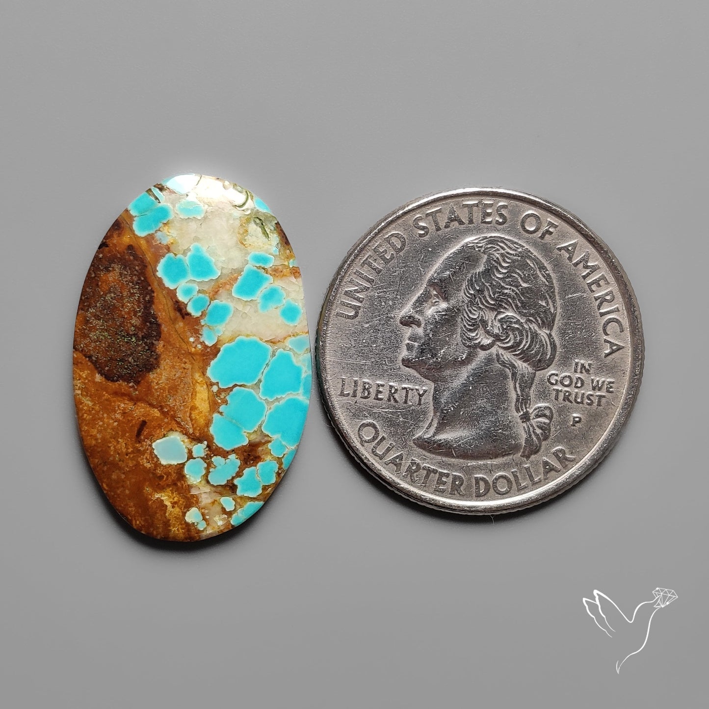 Number 8 Mines Turquoise Cabochon