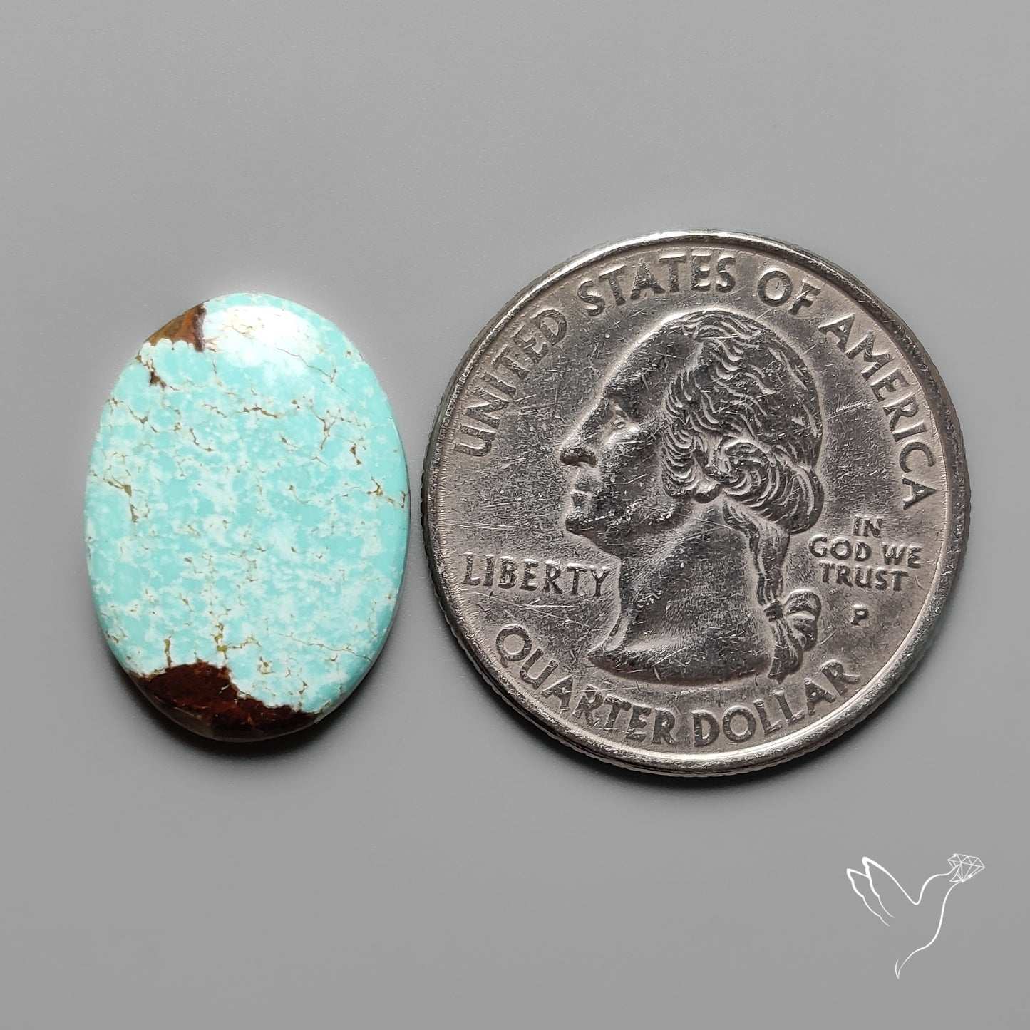 Number 8 Mines Turquoise Cabochon