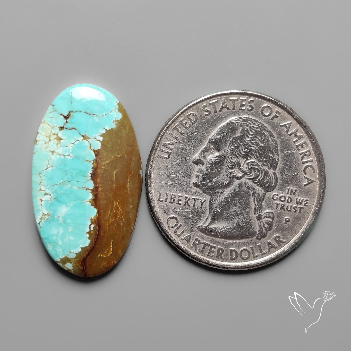 Number 8 Mines Turquoise Cabochon