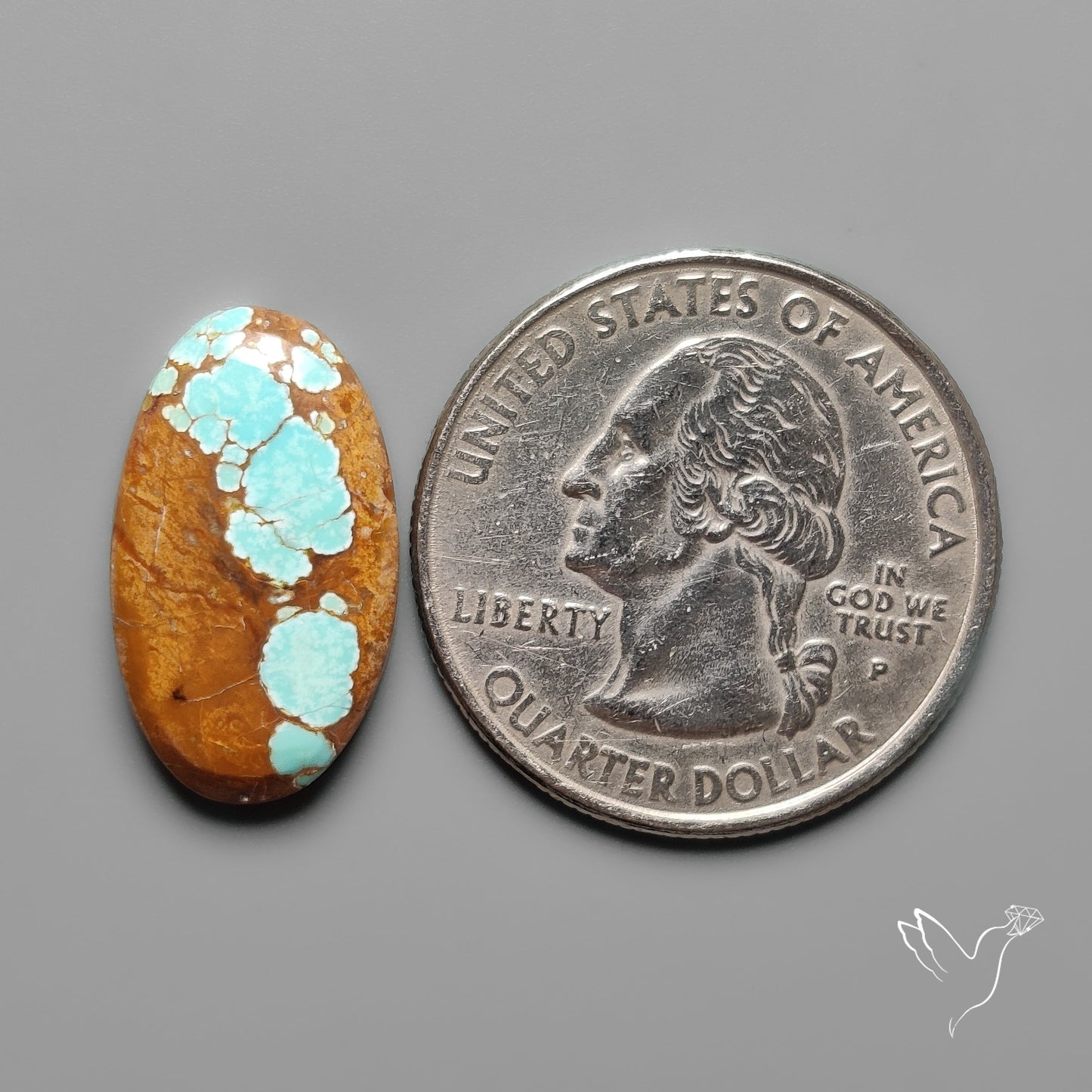 Number 8 Mines Turquoise Cabochon