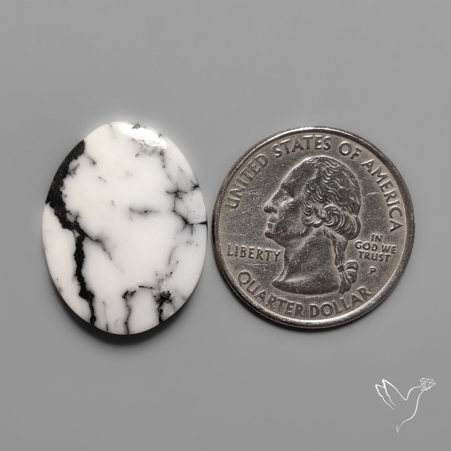 White Buffalo Turquoise Cabochon