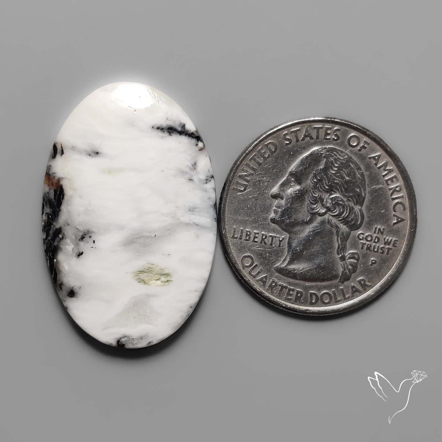 White Buffalo Turquoise Cabochon