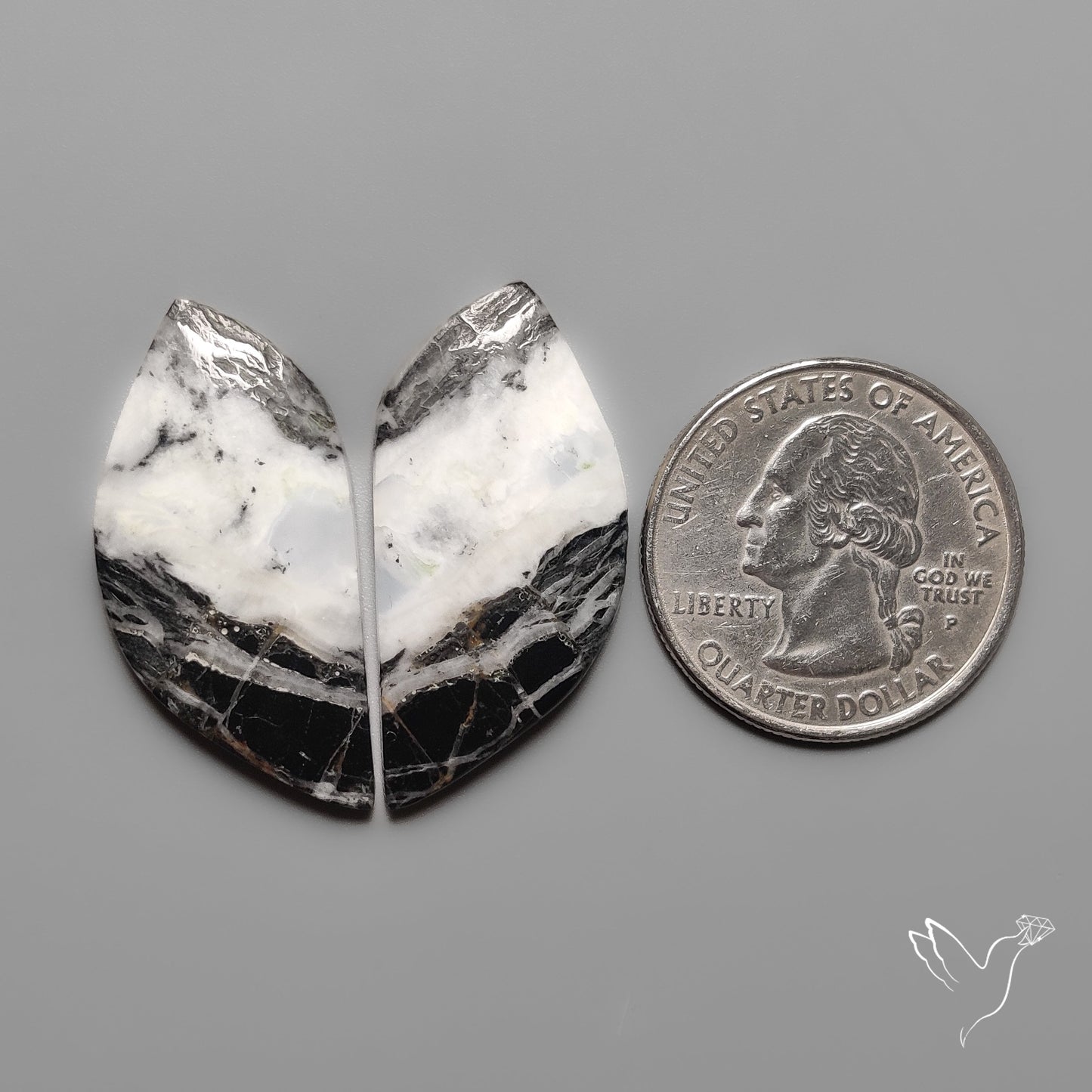 White Buffalo Turquoise Pair