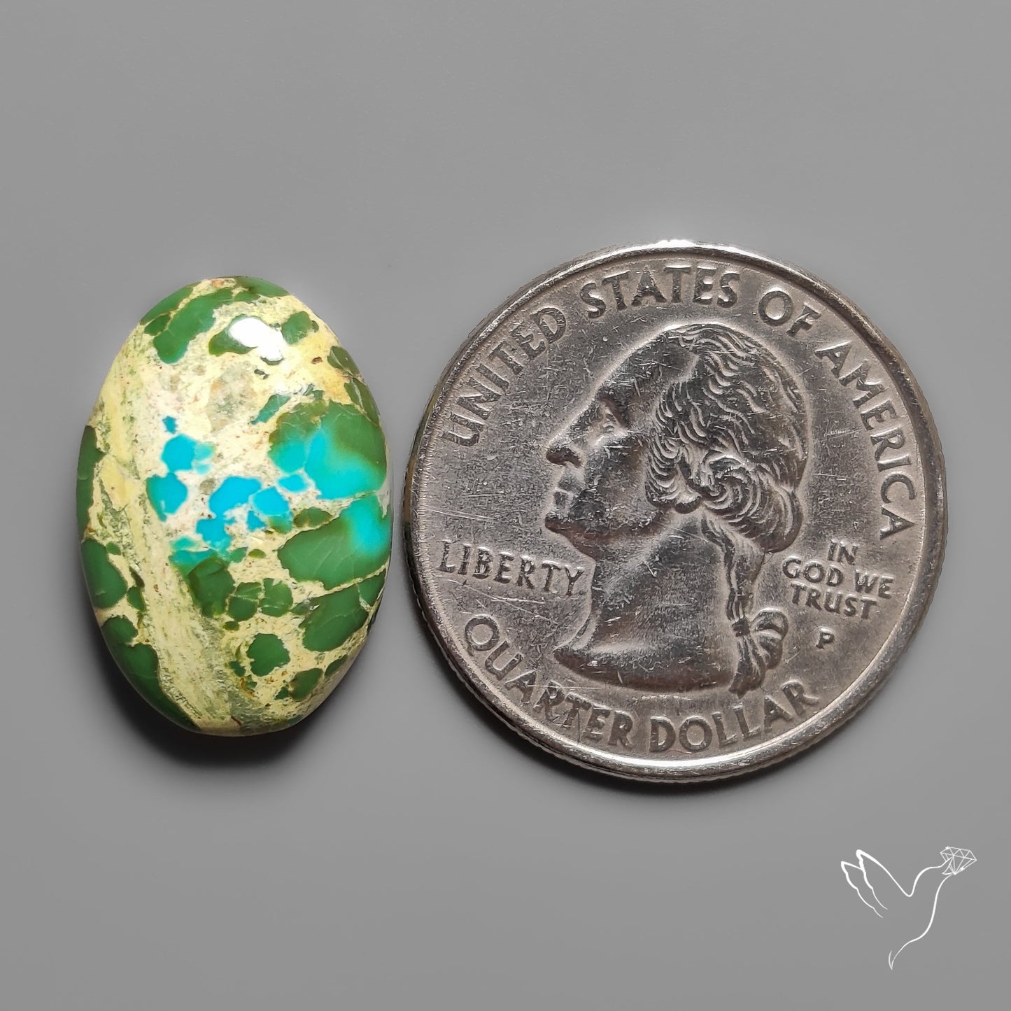 Sonoran Gold Turquoise Cabochon Rare