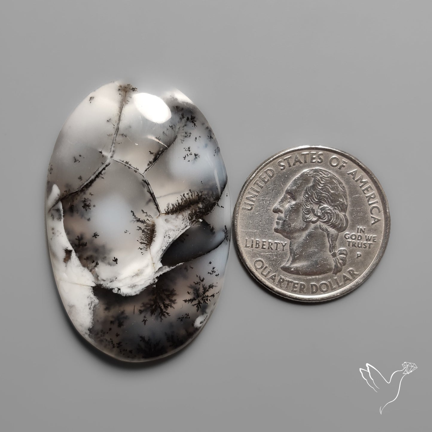 Dendritic Agate Cabochon