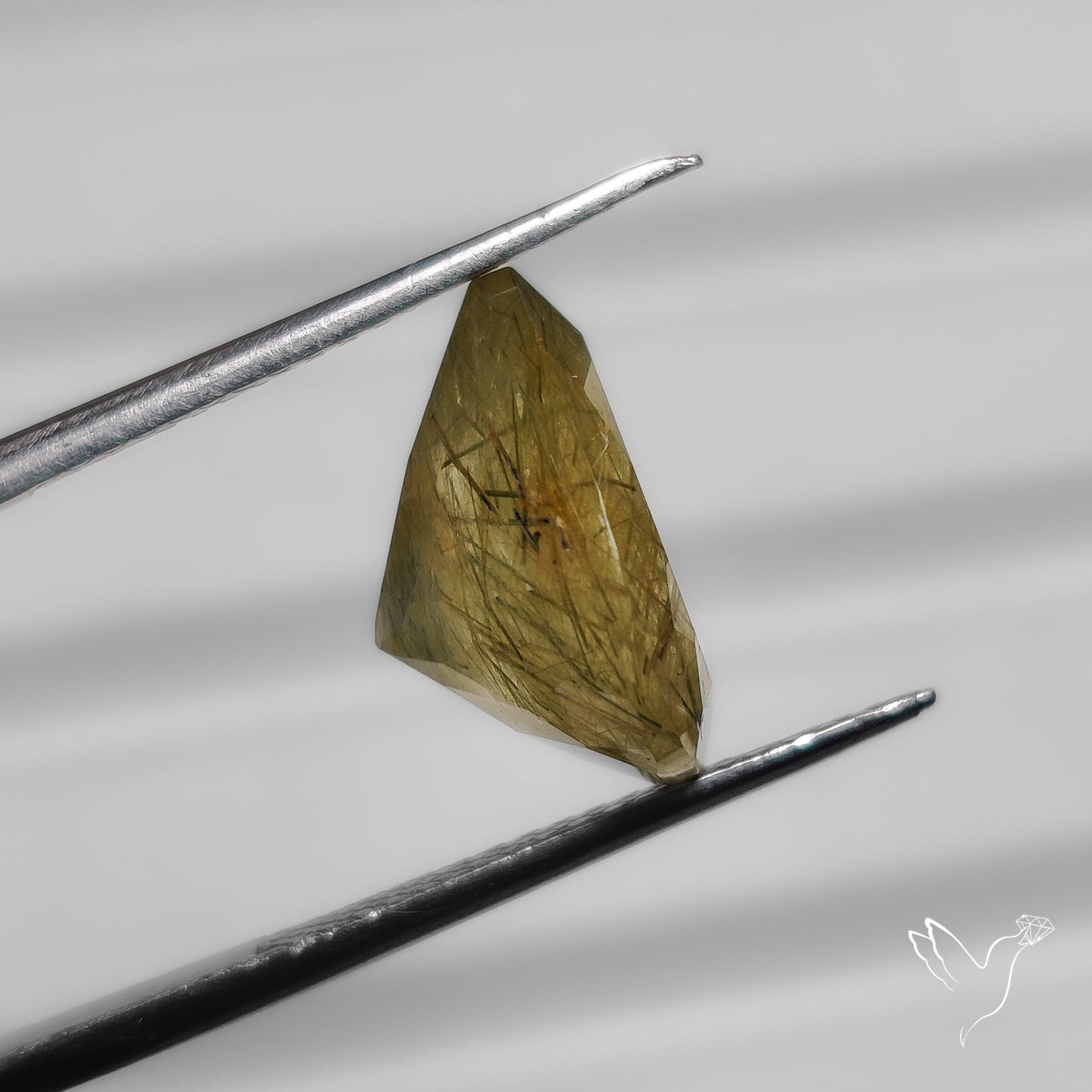 Golden Rutilated Quartz Faceted