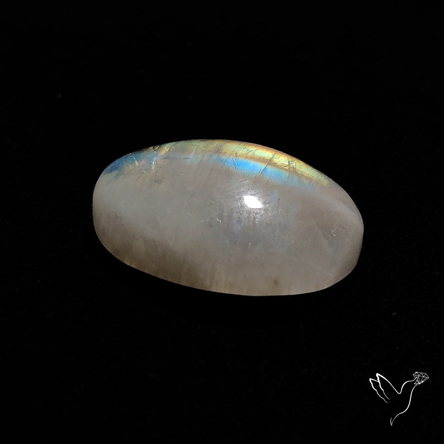 Rainbow Moonstone Cabochon