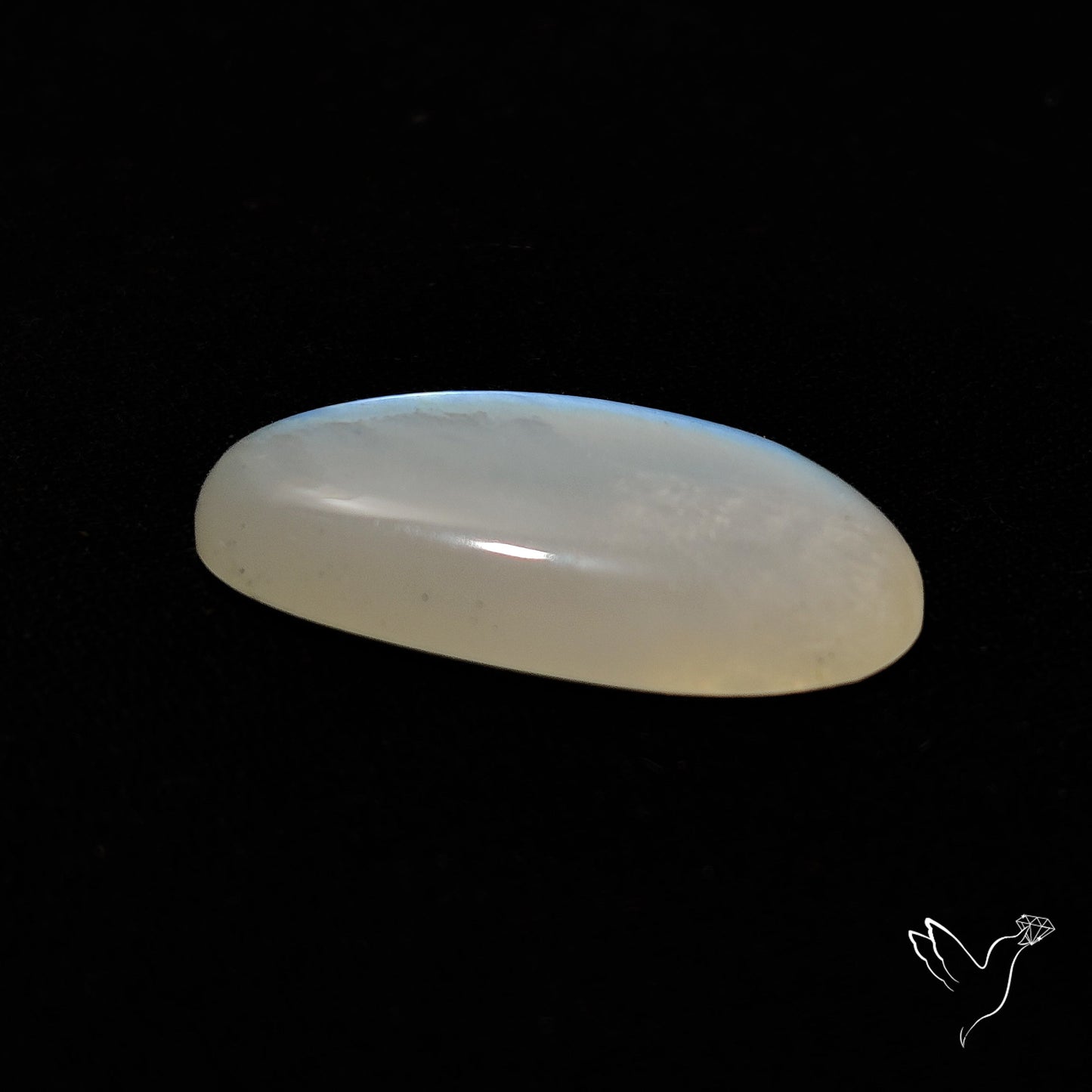 Belomorite Blue Moonstone Cabochon from Russia