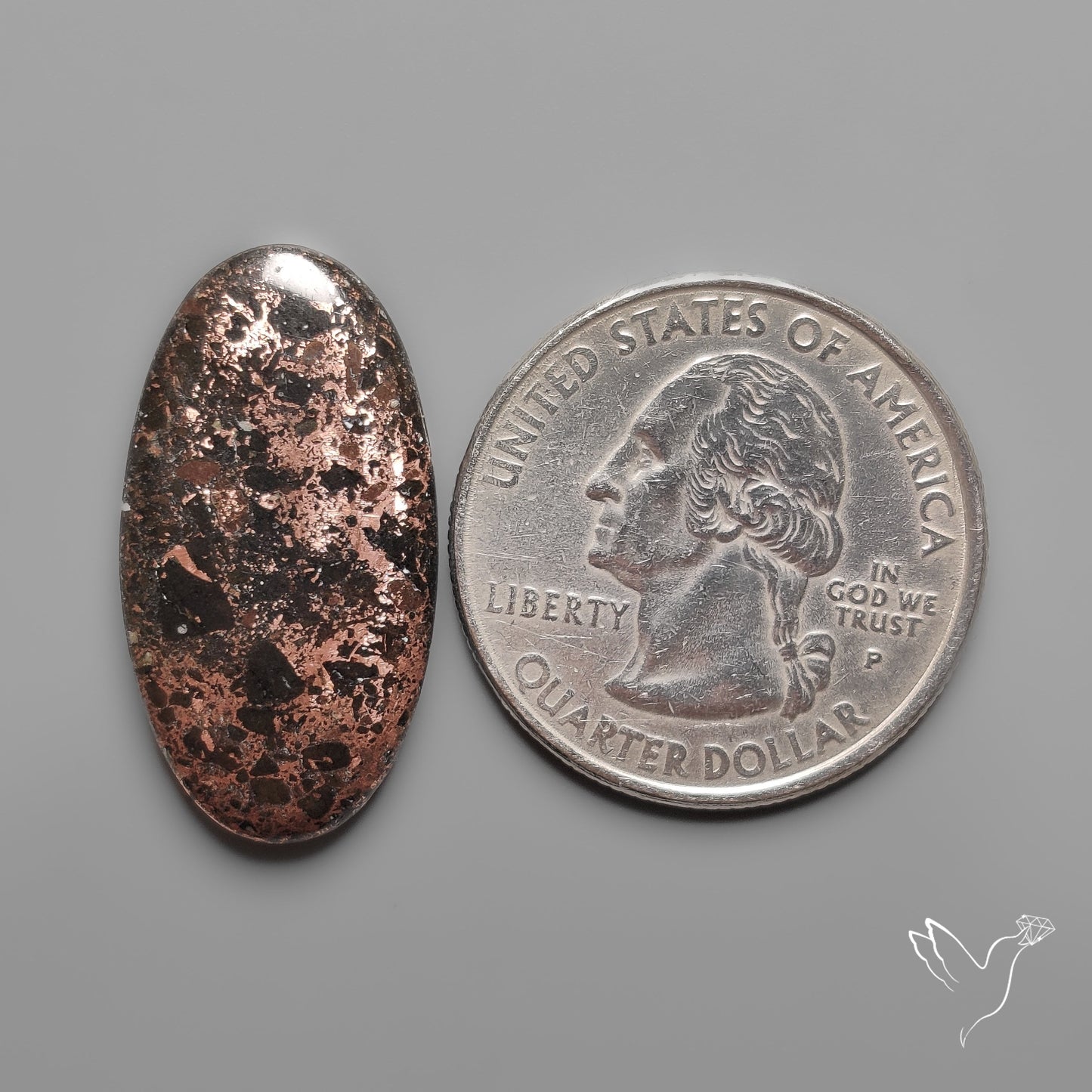 Native Copper In Basalt Cabochon