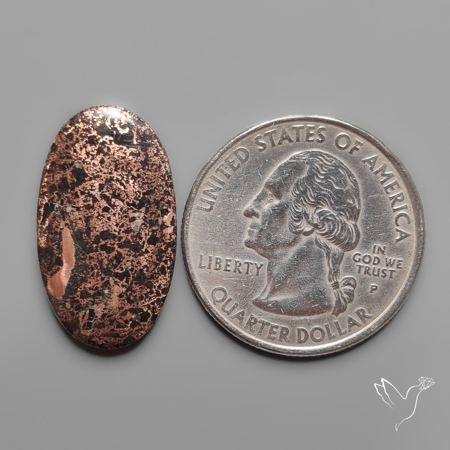 Native Copper In Basalt Cabochon