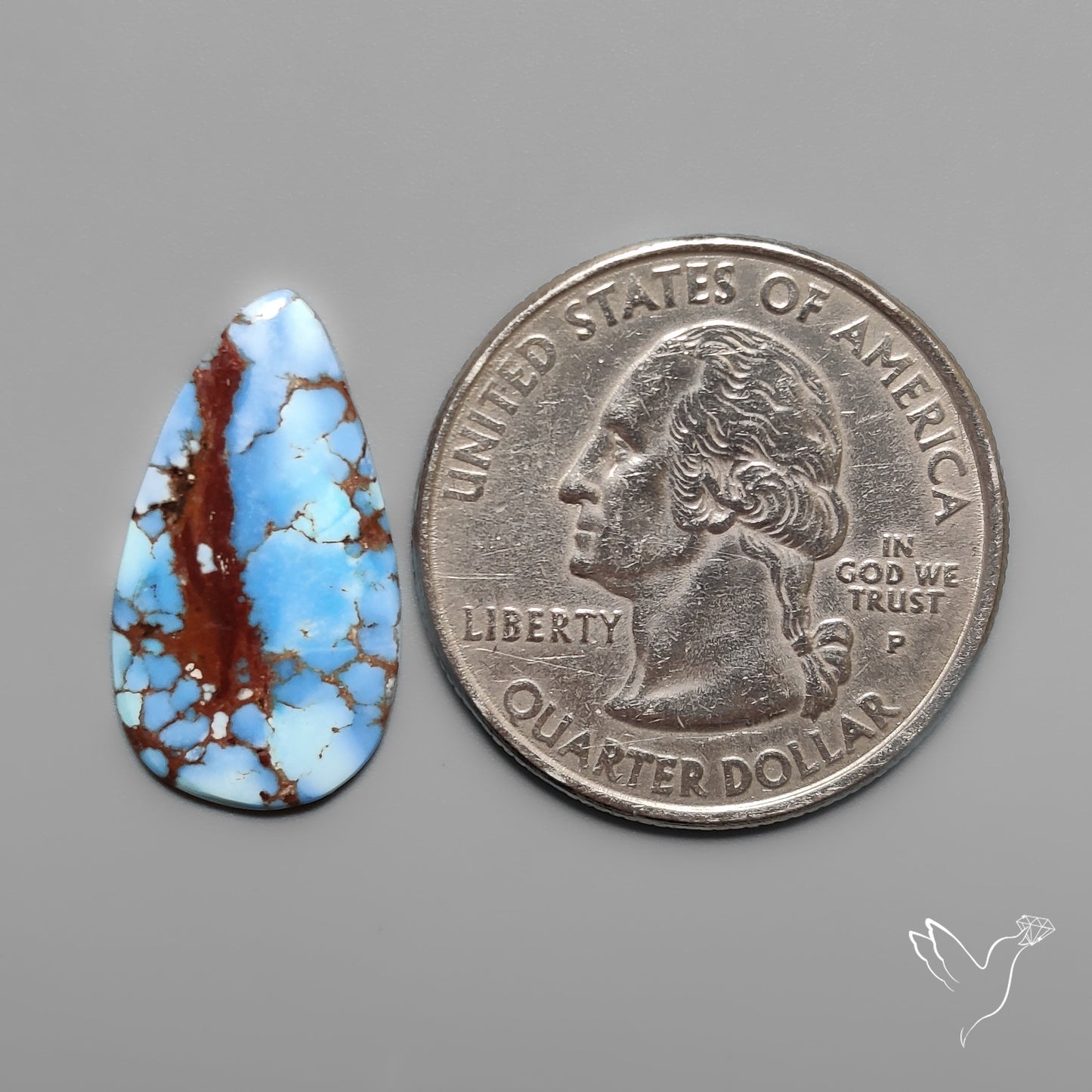 Golden Hill Turquoise Cabochon Rare