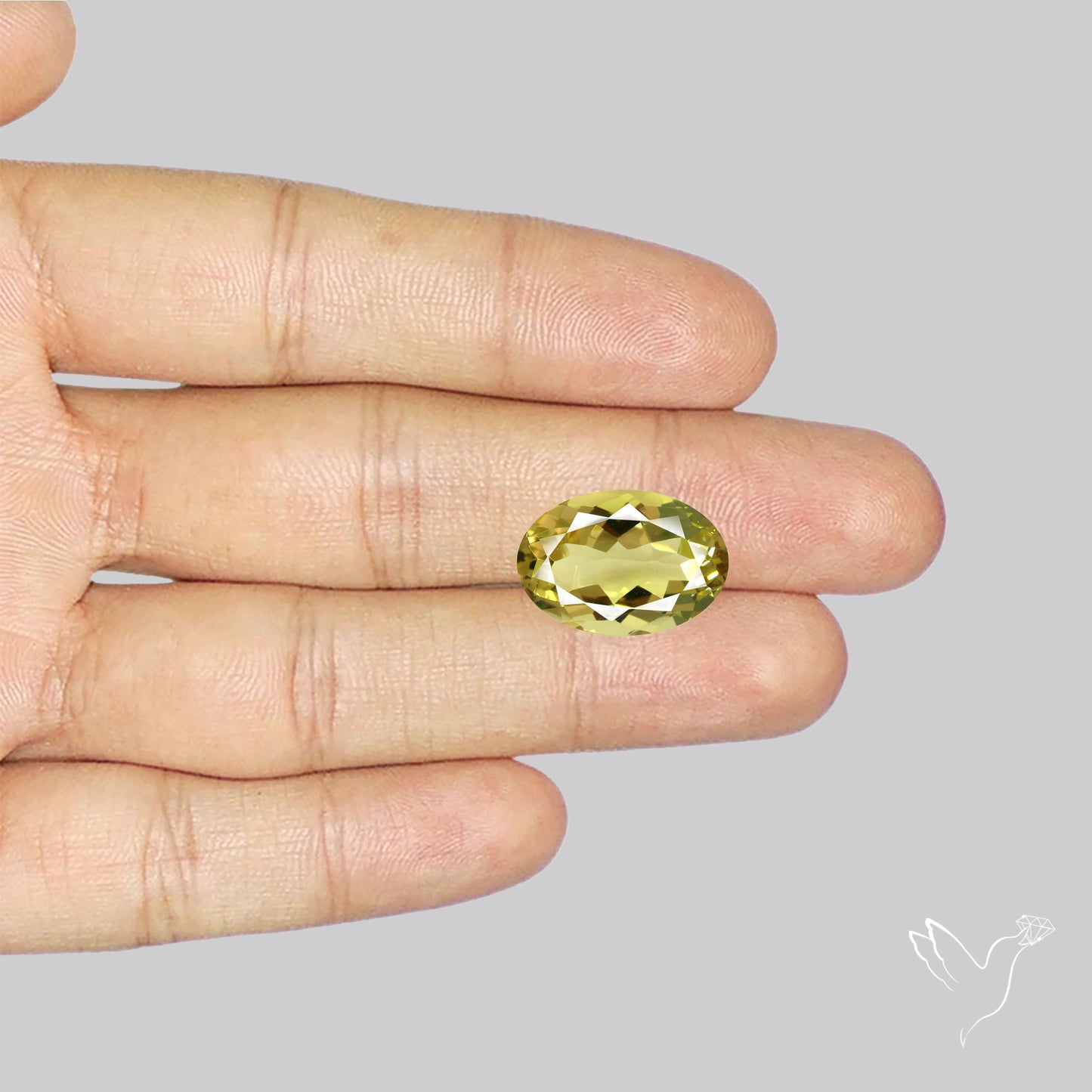 Faceted Clear Lemon Quartz AAA Fine