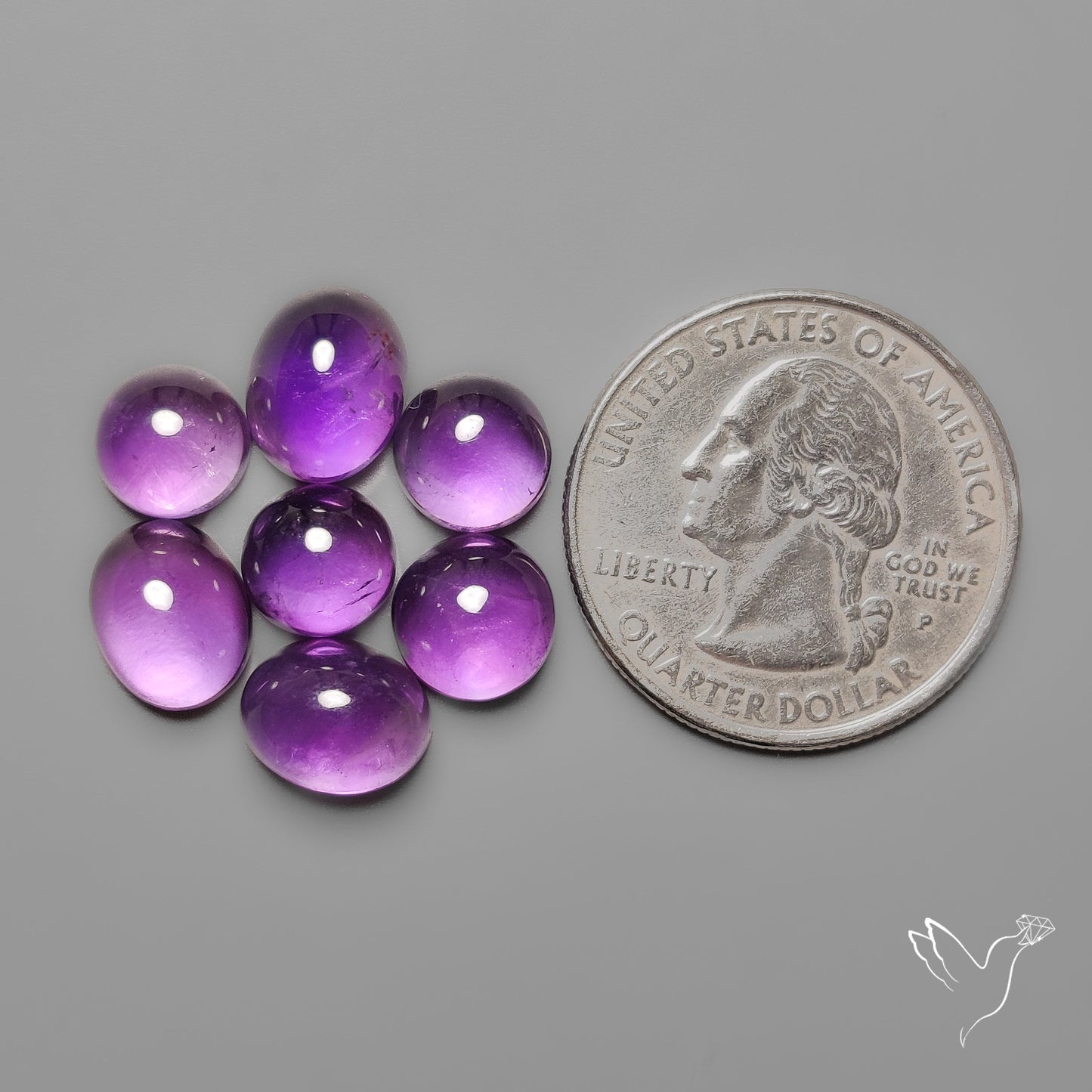 Amethyst Cabochons Lot
