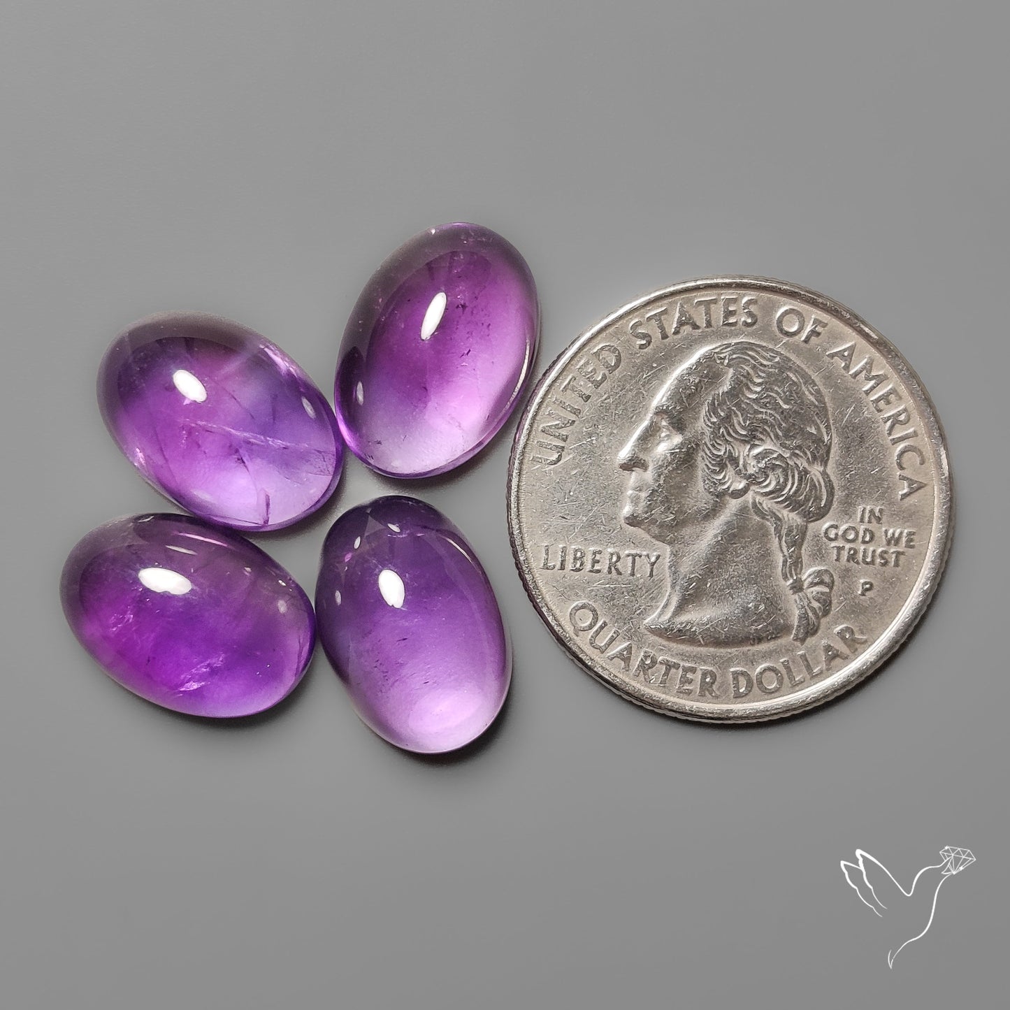 Amethyst Cabochons Lot