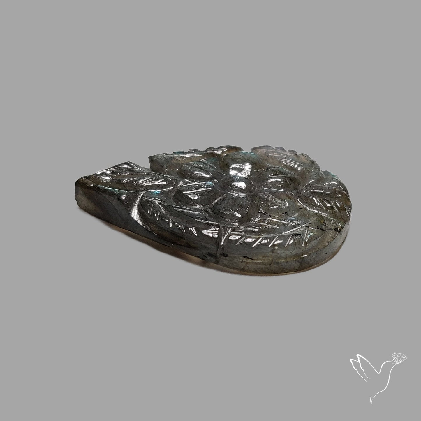 Labradorite Mughal Carving