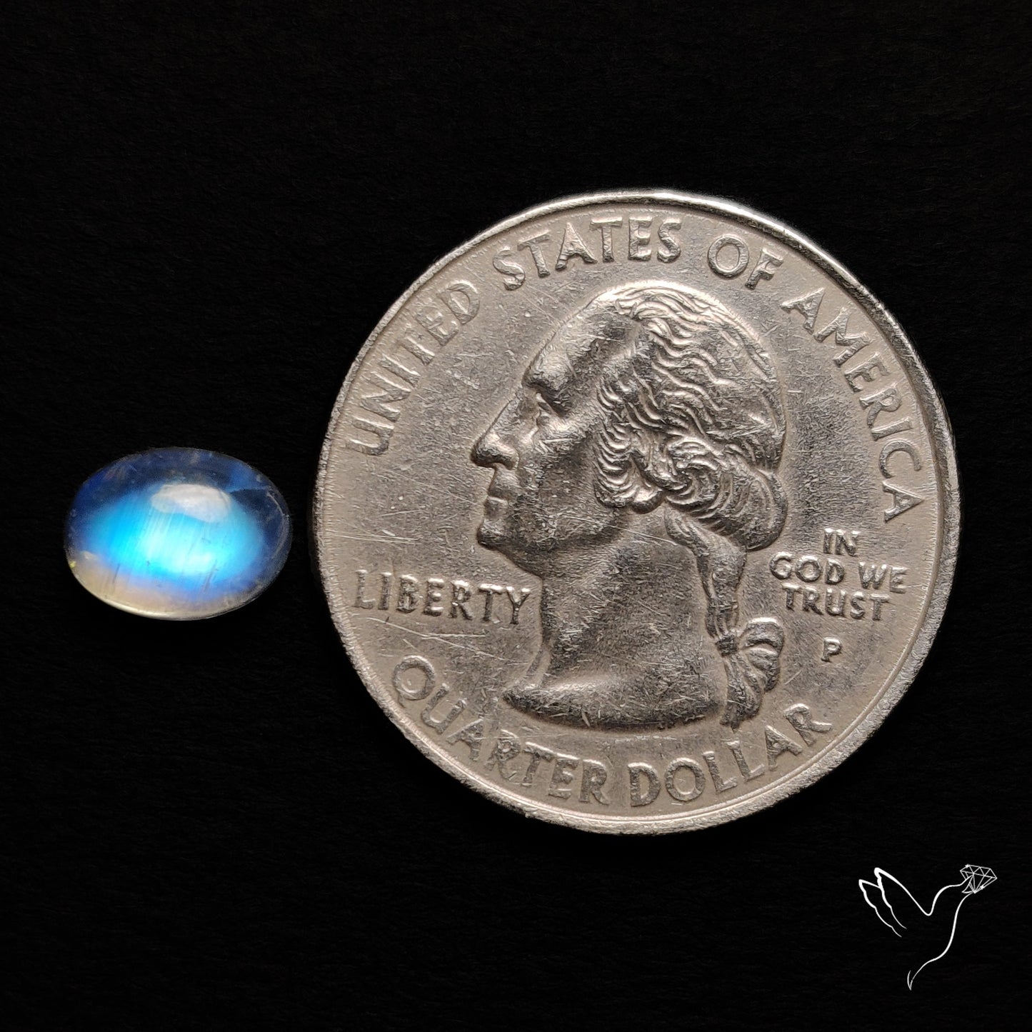 Rainbow Moonstone Cabochon