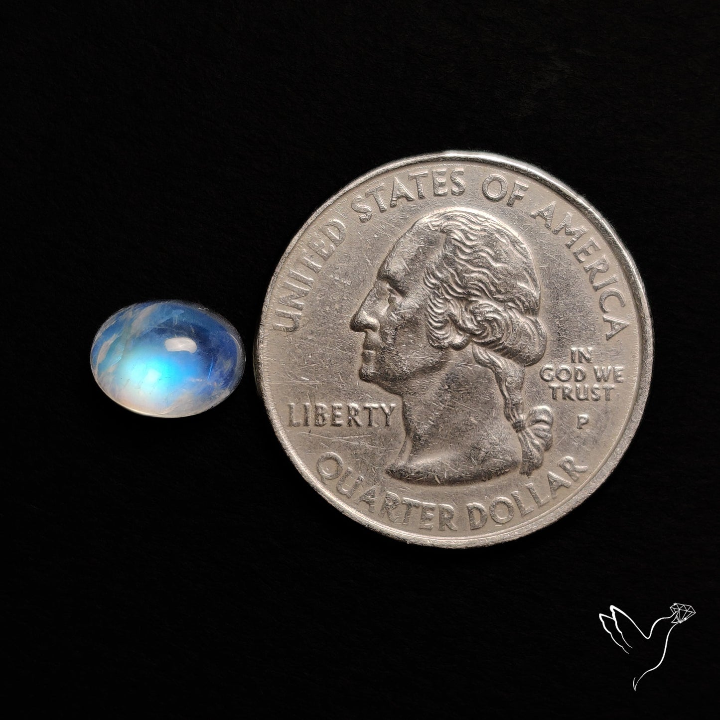 Rainbow Moonstone Cabochon