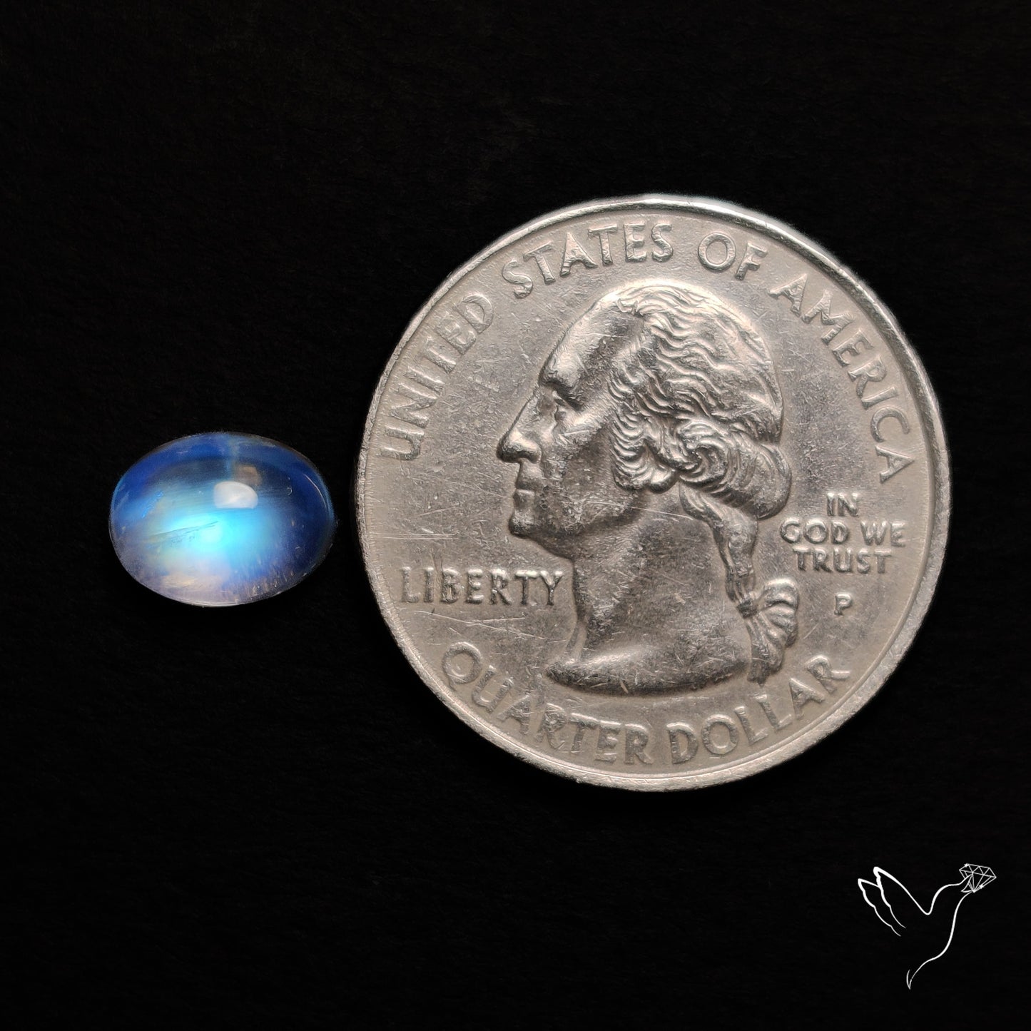 Rainbow Moonstone Cabochon