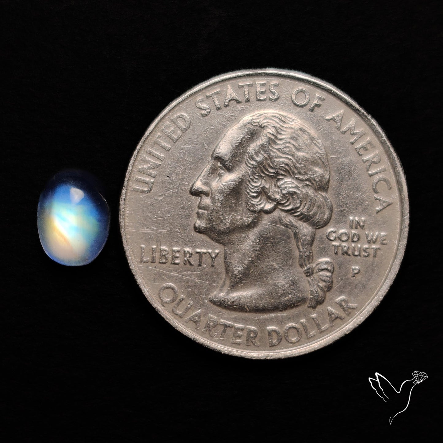 Rainbow Moonstone Cabochon