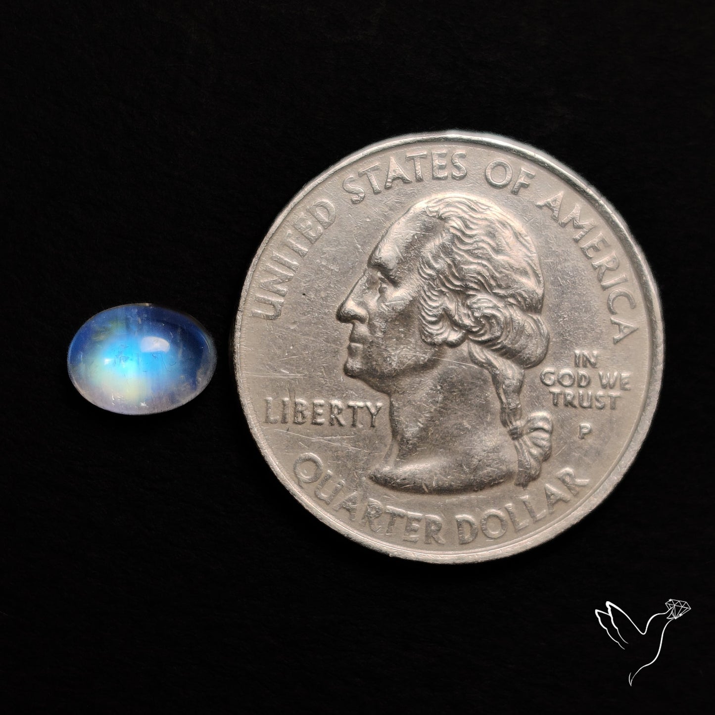 Rainbow Moonstone Cabochon