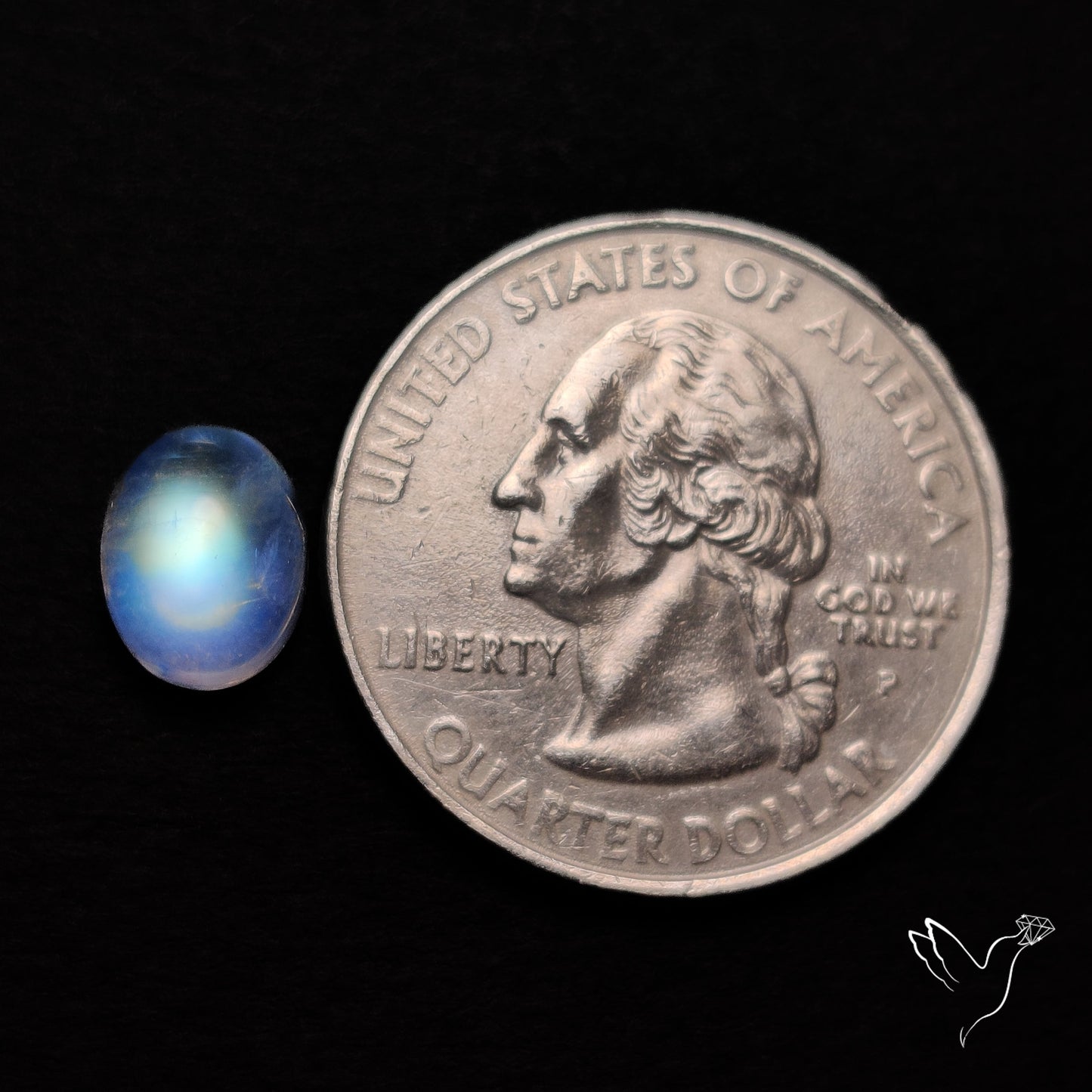 Rainbow Moonstone Cabochon