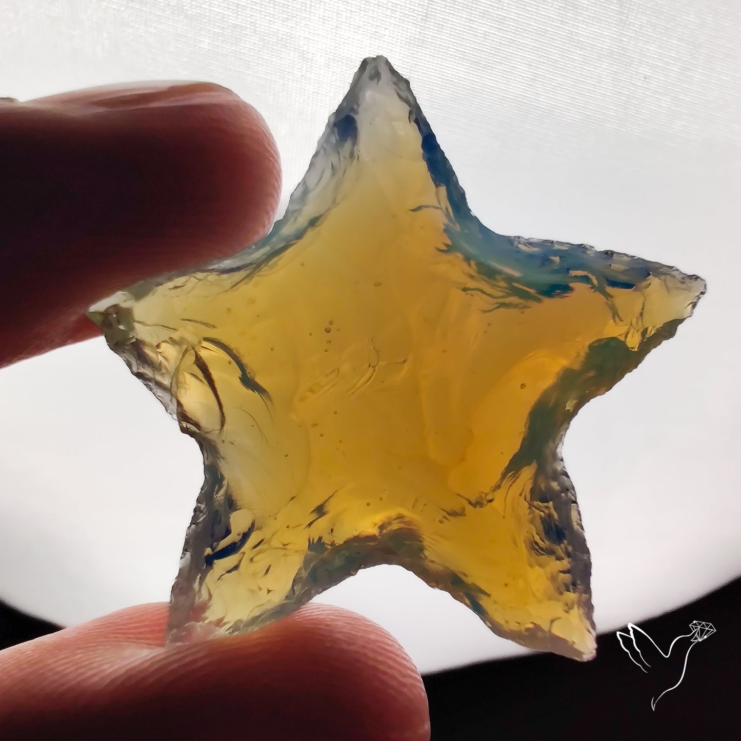 Opalite Star Carving