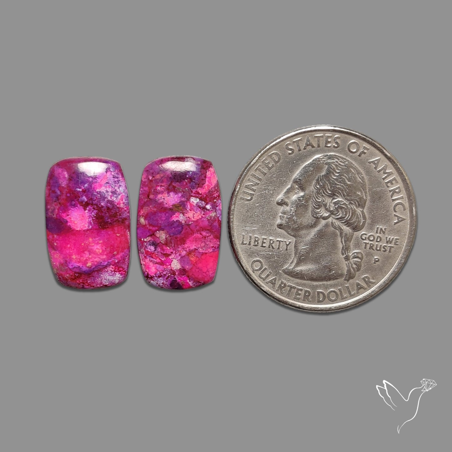 Purple Mohave Turquoise Pair