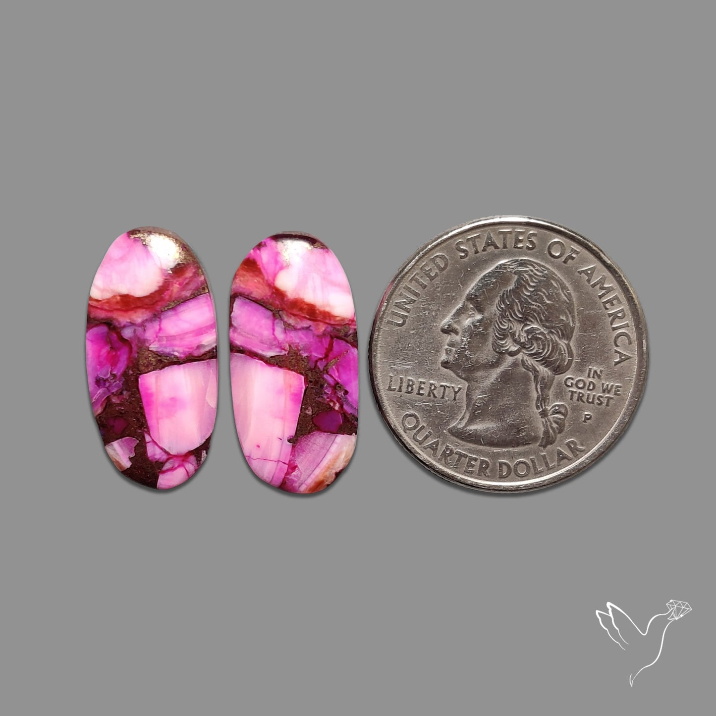 Purple Mohave Turquoise Pair