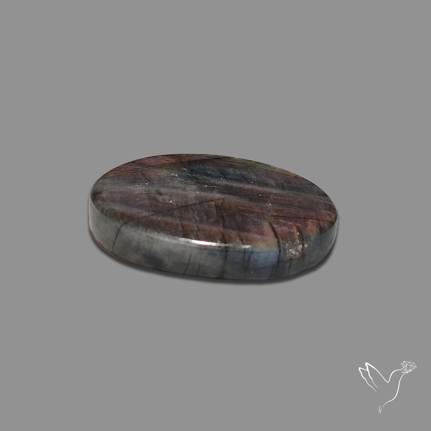 Finland Spectrolite Rainbow Purple Sheen Cabochon