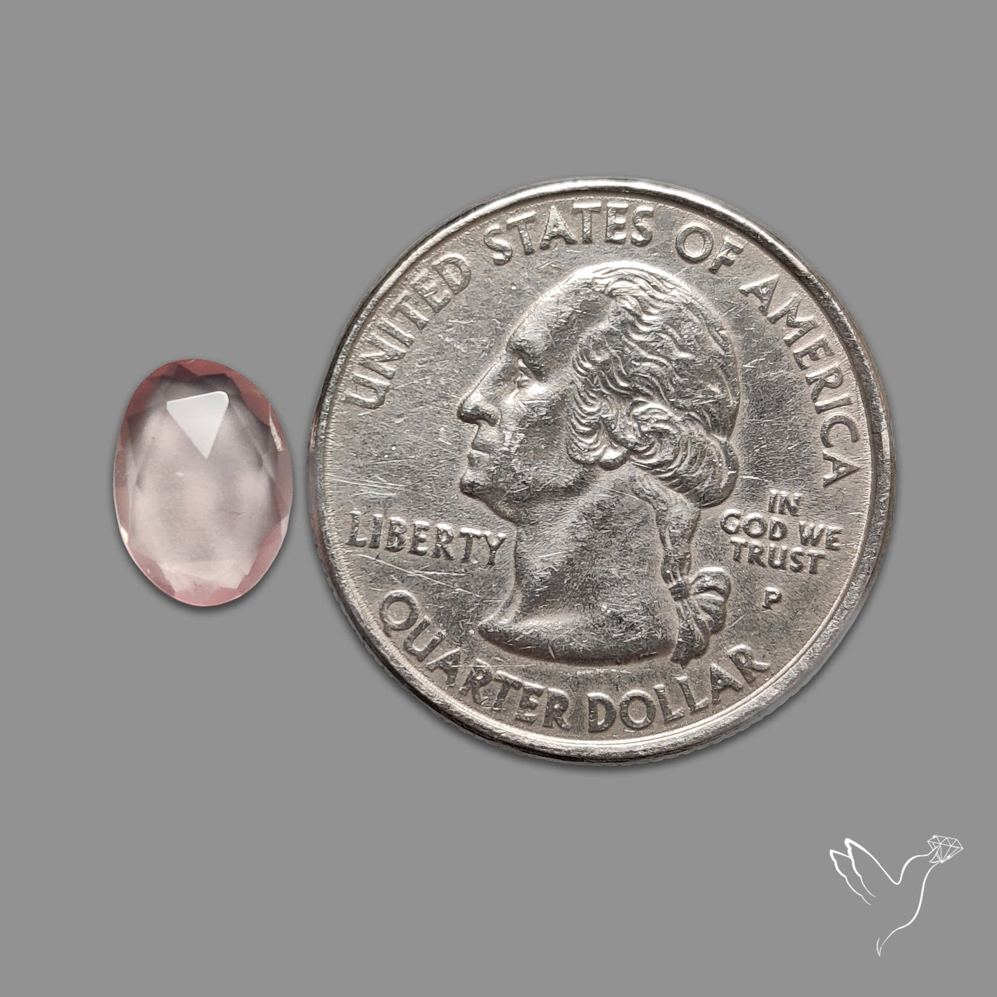 Rose Quartz Rose Cut Faceted