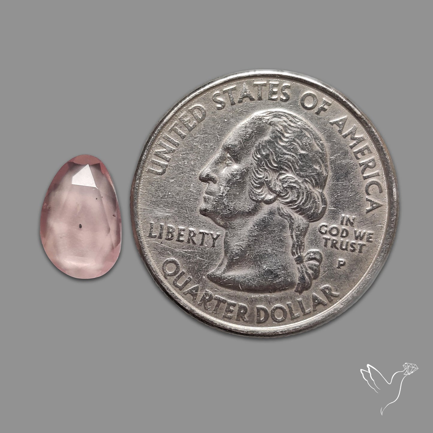 Rose Quartz Rose Cut Faceted