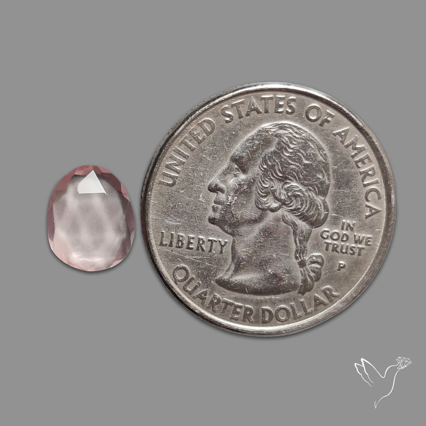 Rose Quartz Rose Cut Faceted
