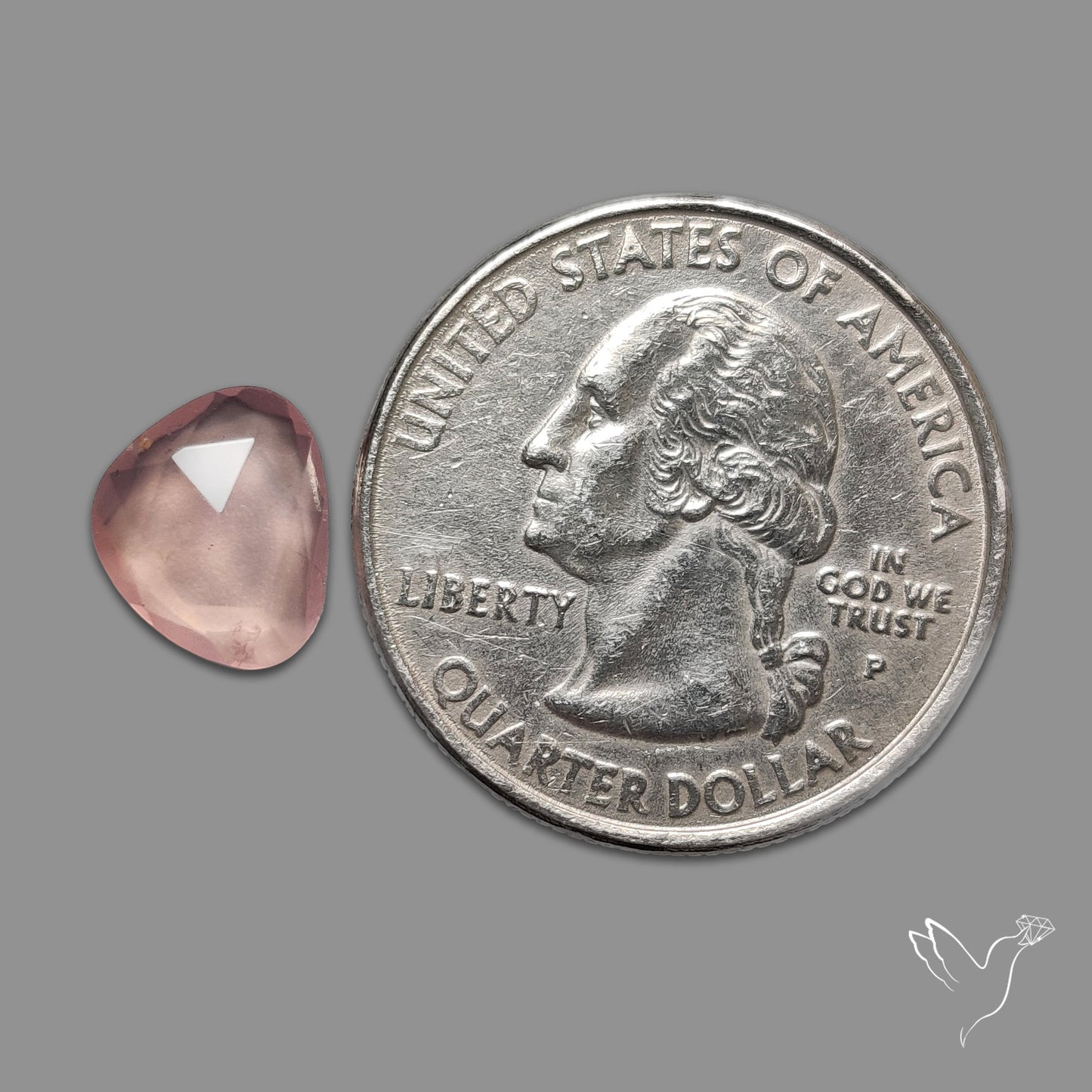 Rose Quartz Rose Cut Faceted