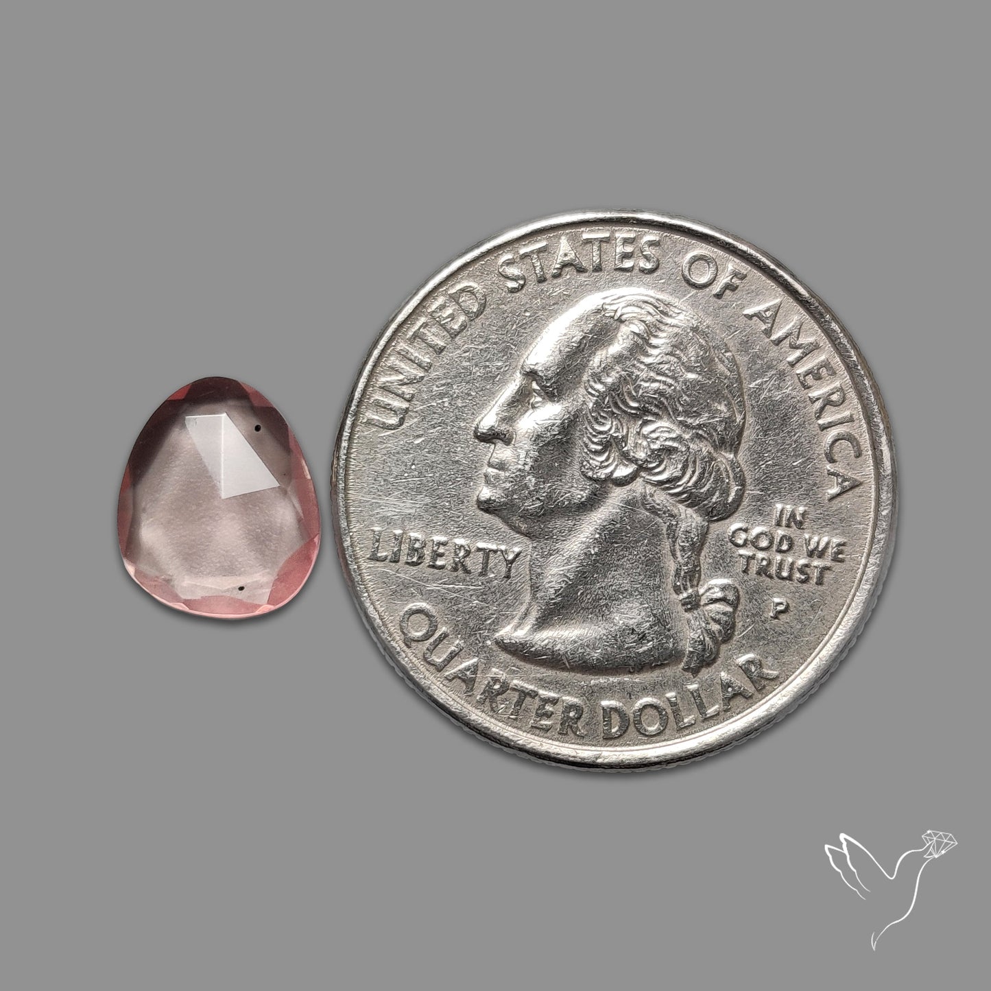 Rose Quartz Rose Cut Faceted