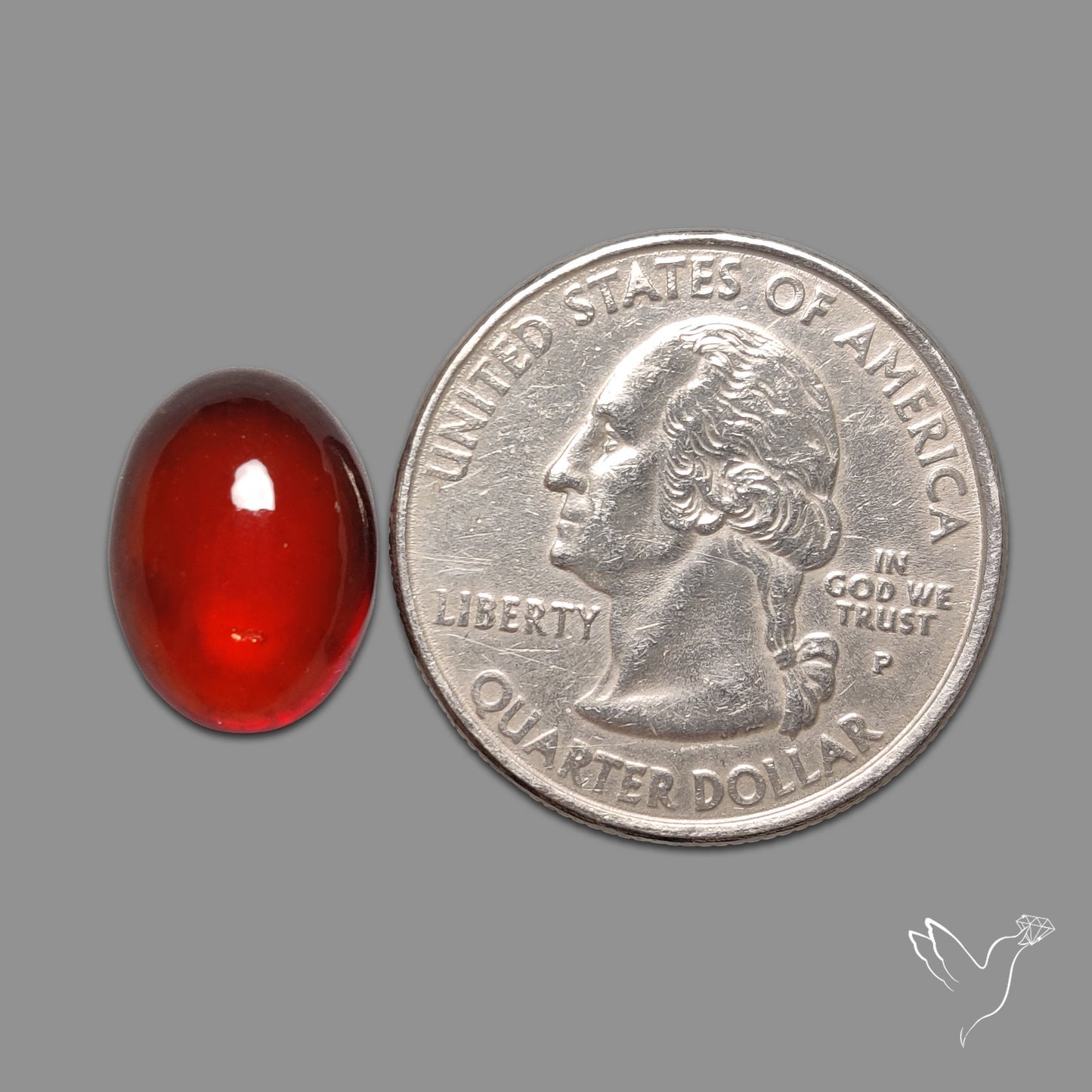 Gem Hessonite Garnet Cabochon