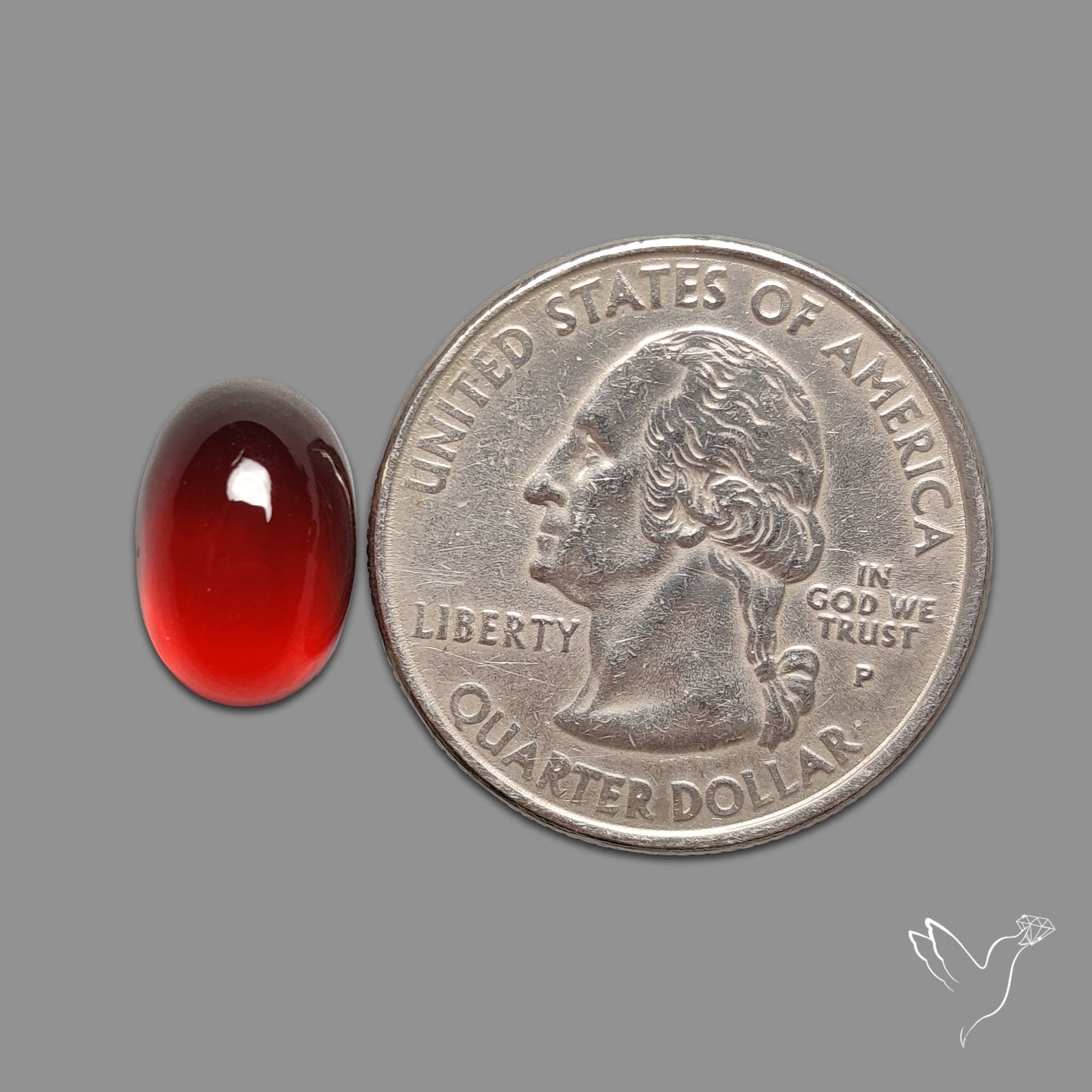 Gem Hessonite Garnet Cabochon