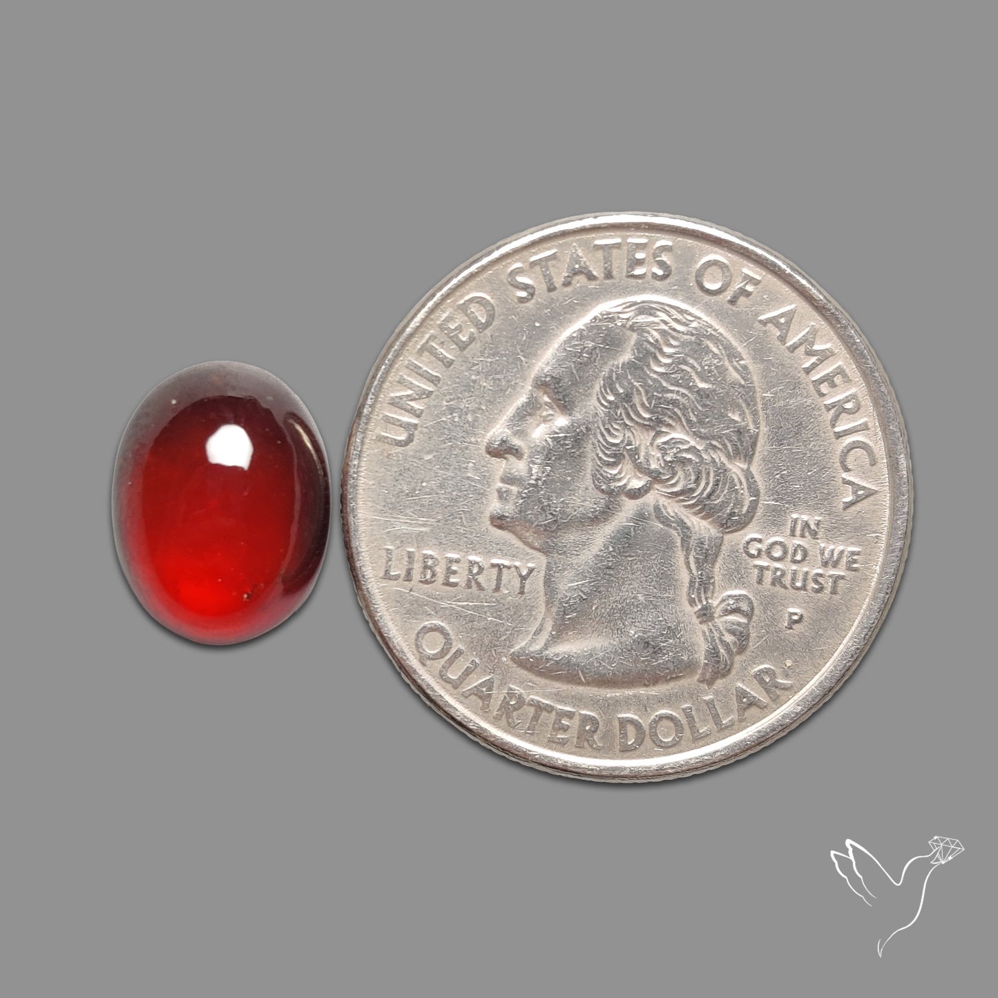 Gem Hessonite Garnet Cabochon