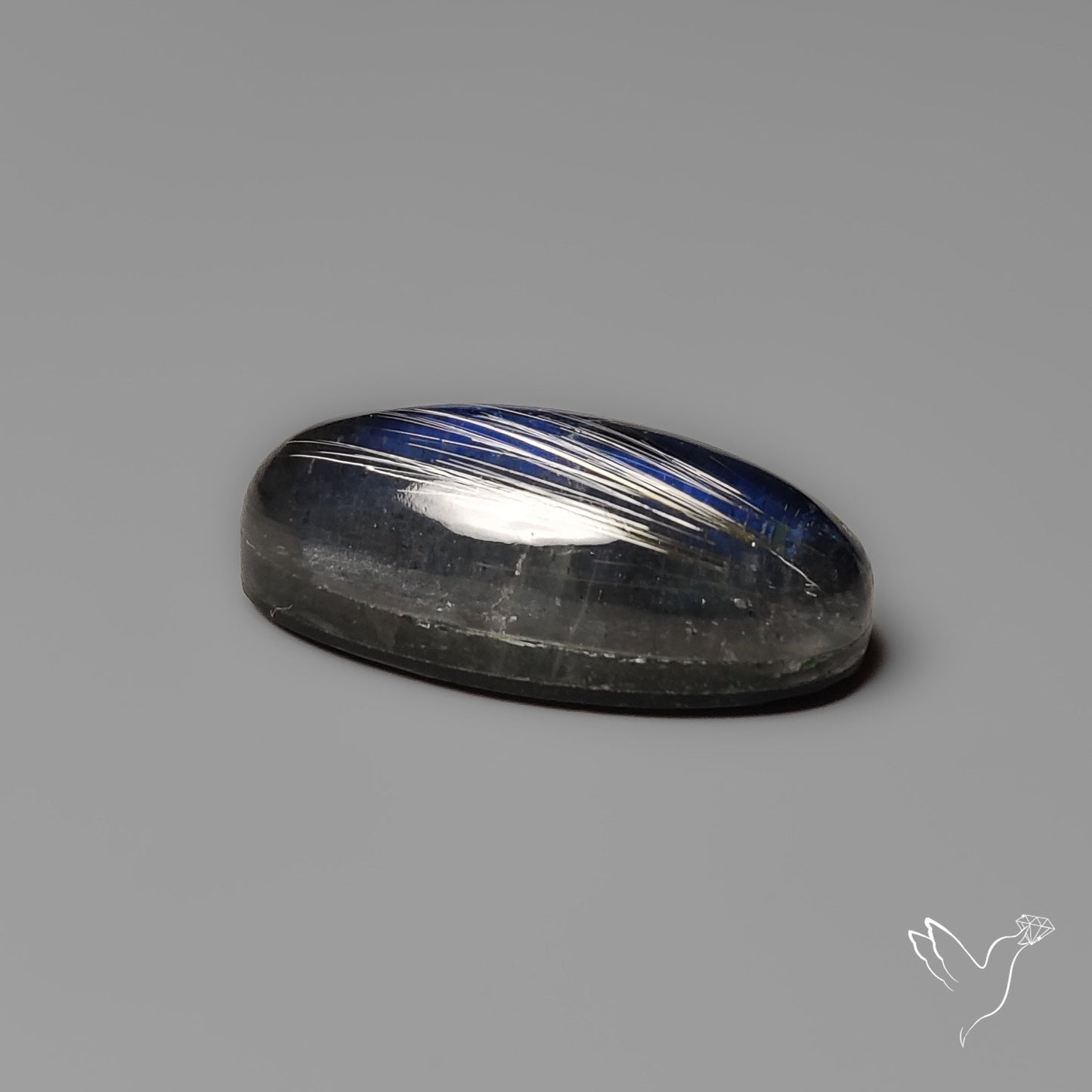 Golden Rutilated Quartz With Blue Labradorite Doublet