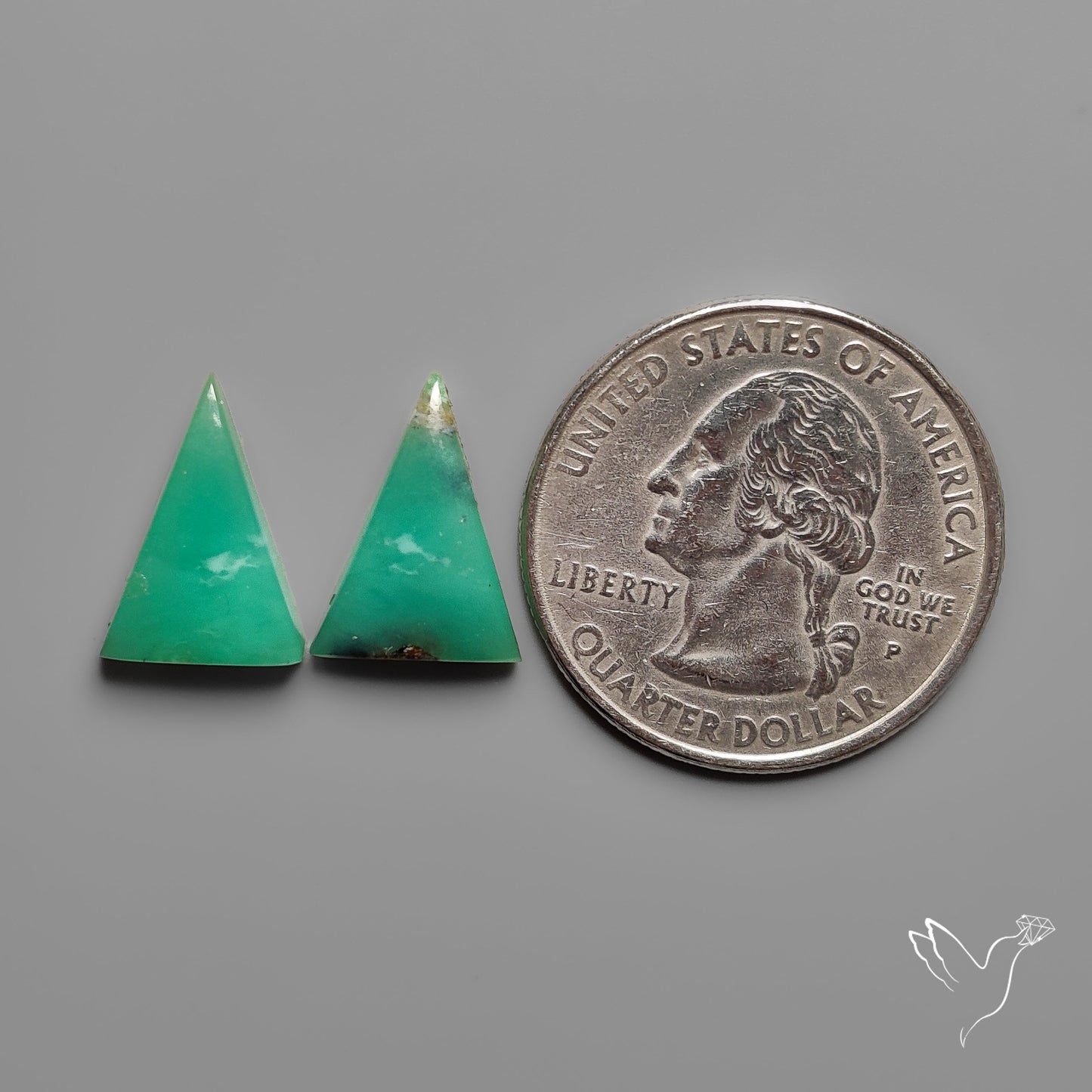 Gemmy Chrysoprase Pair